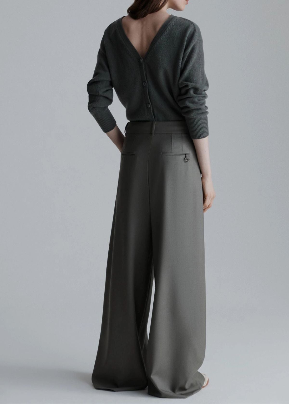 MARELLA Ulzio Wide Fit Gabardine Pant - Olive