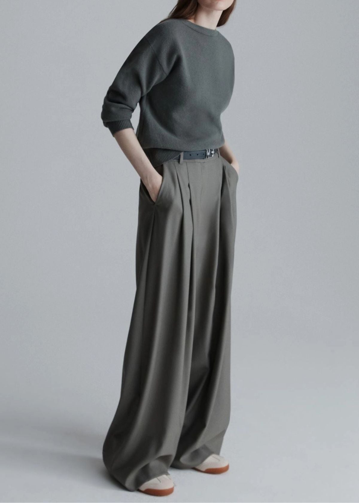 MARELLA Ulzio Wide Fit Gabardine Pant - Olive