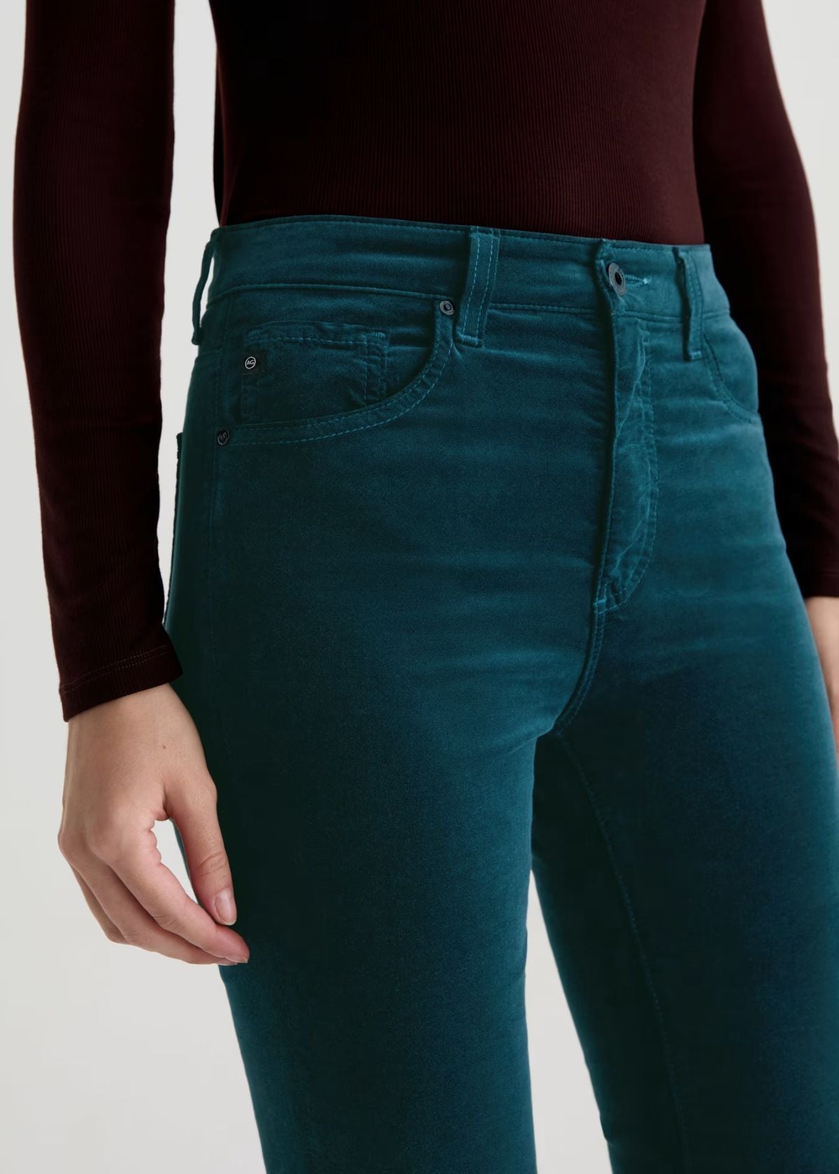 AG Farrah Bootcut Velvet Jean - Deep Lagoon