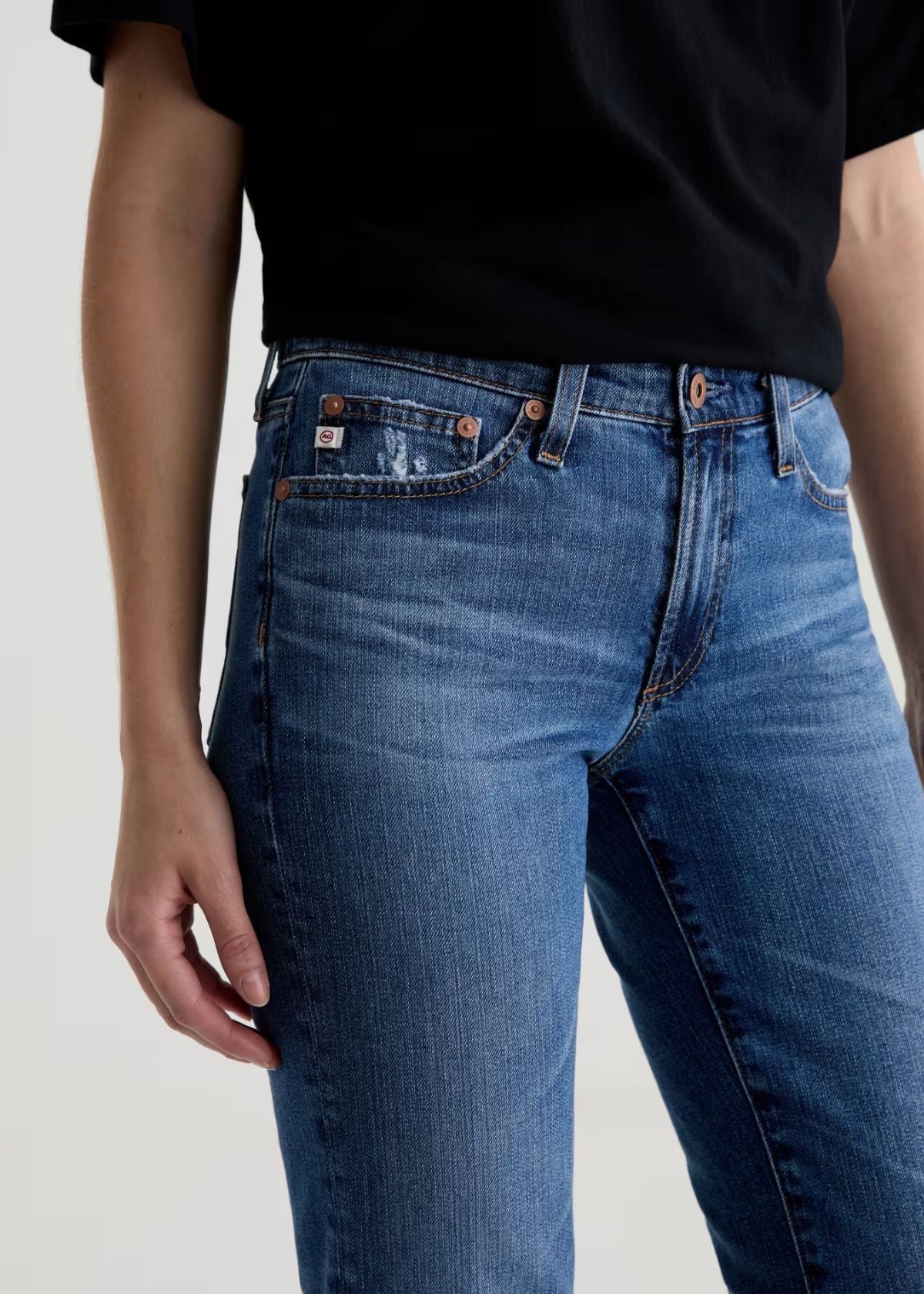 AG Sandra Low Rise Straight Leg Jean - 15 Years Prague