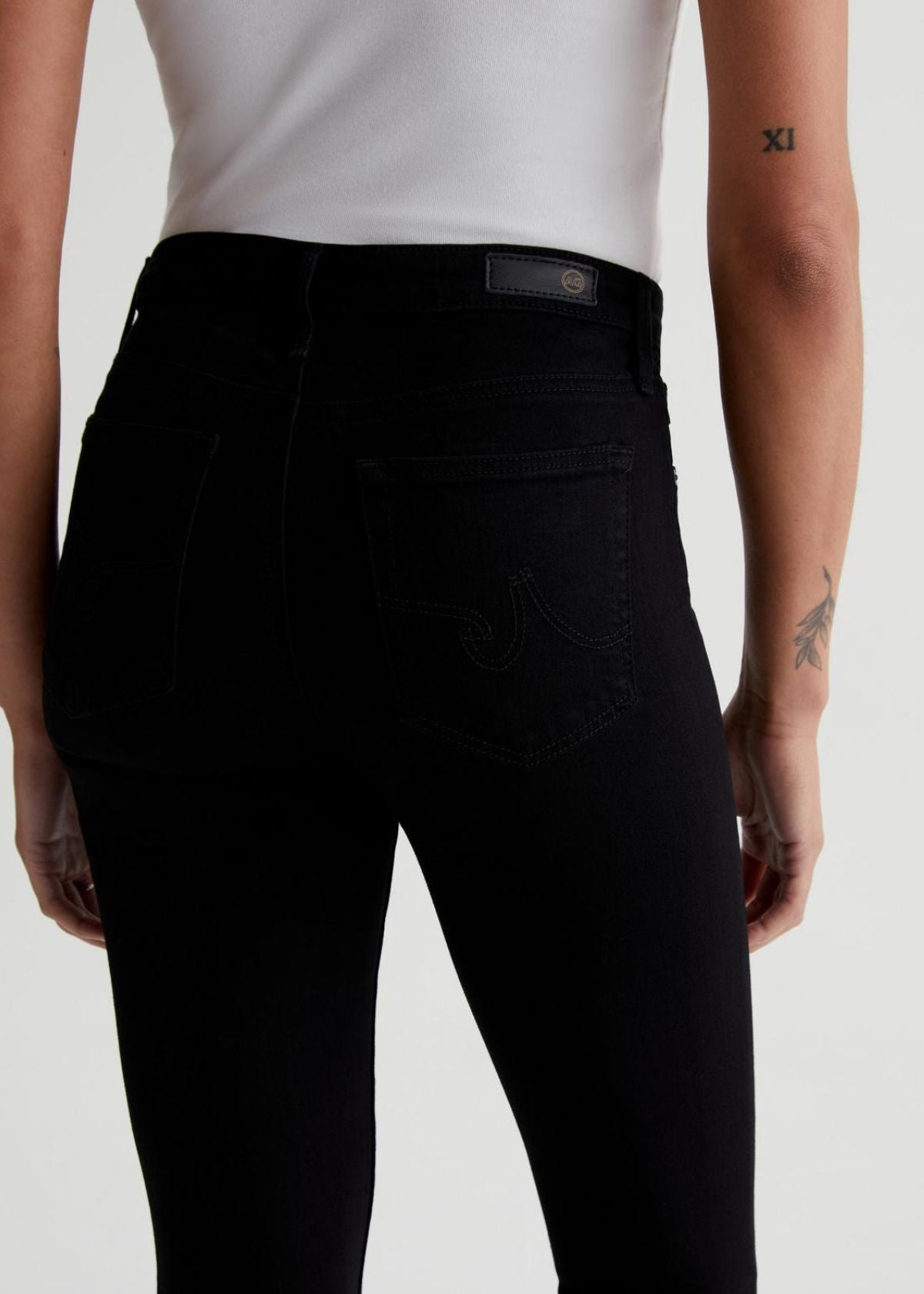 AG Prima Cigarette Leg Jean in Super Black