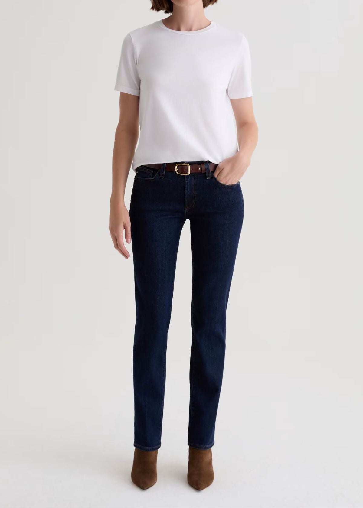 AG Sandra Low Rise Straight Leg Jean - Modern Indigo