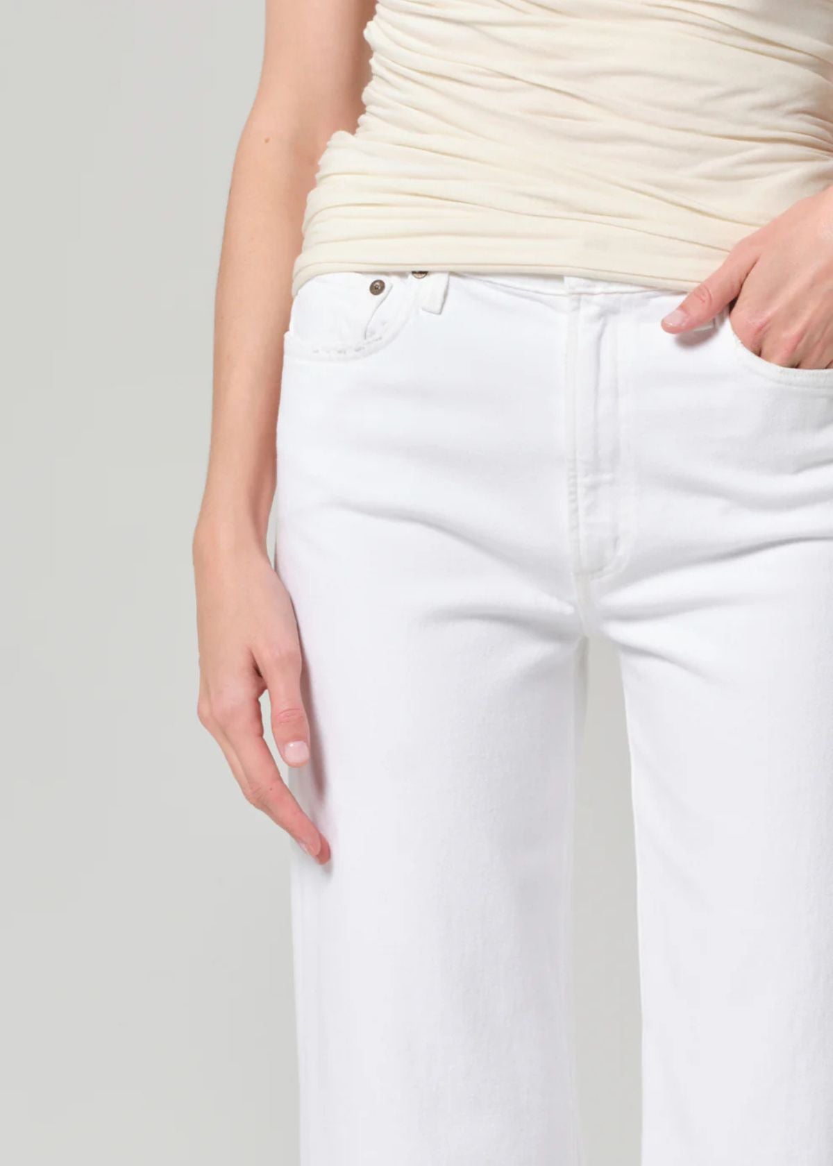 AGOLDE Harper Crop Jean - Sour Cream