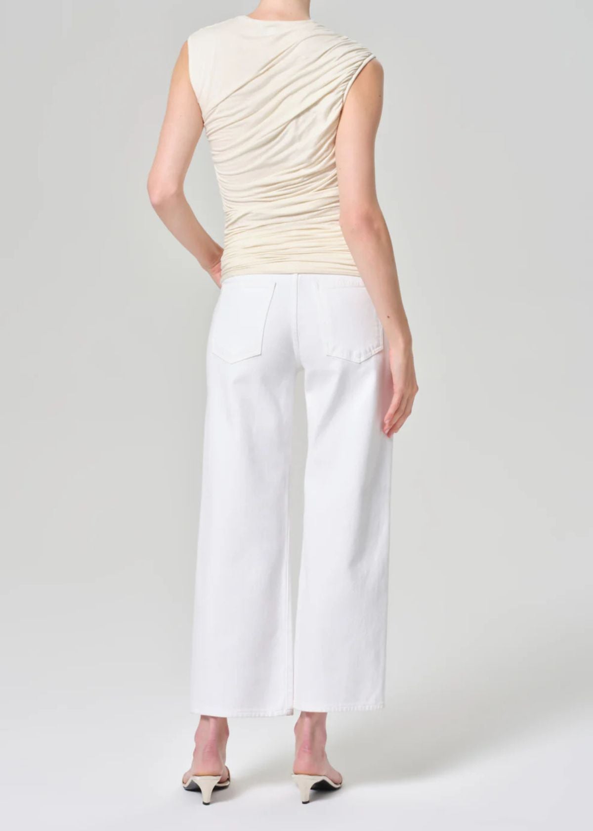 AGOLDE Harper Crop Jean - Sour Cream