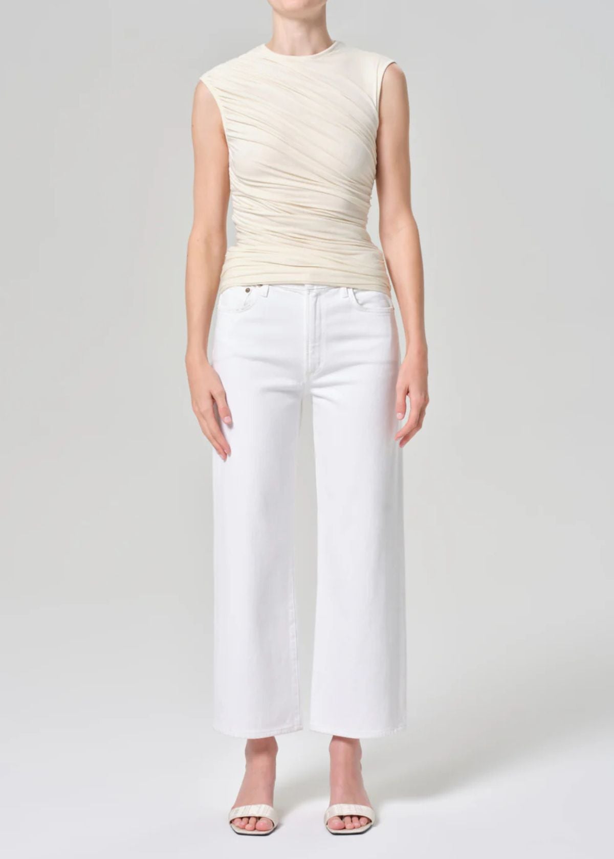 AGOLDE Harper Crop Jean - Sour Cream
