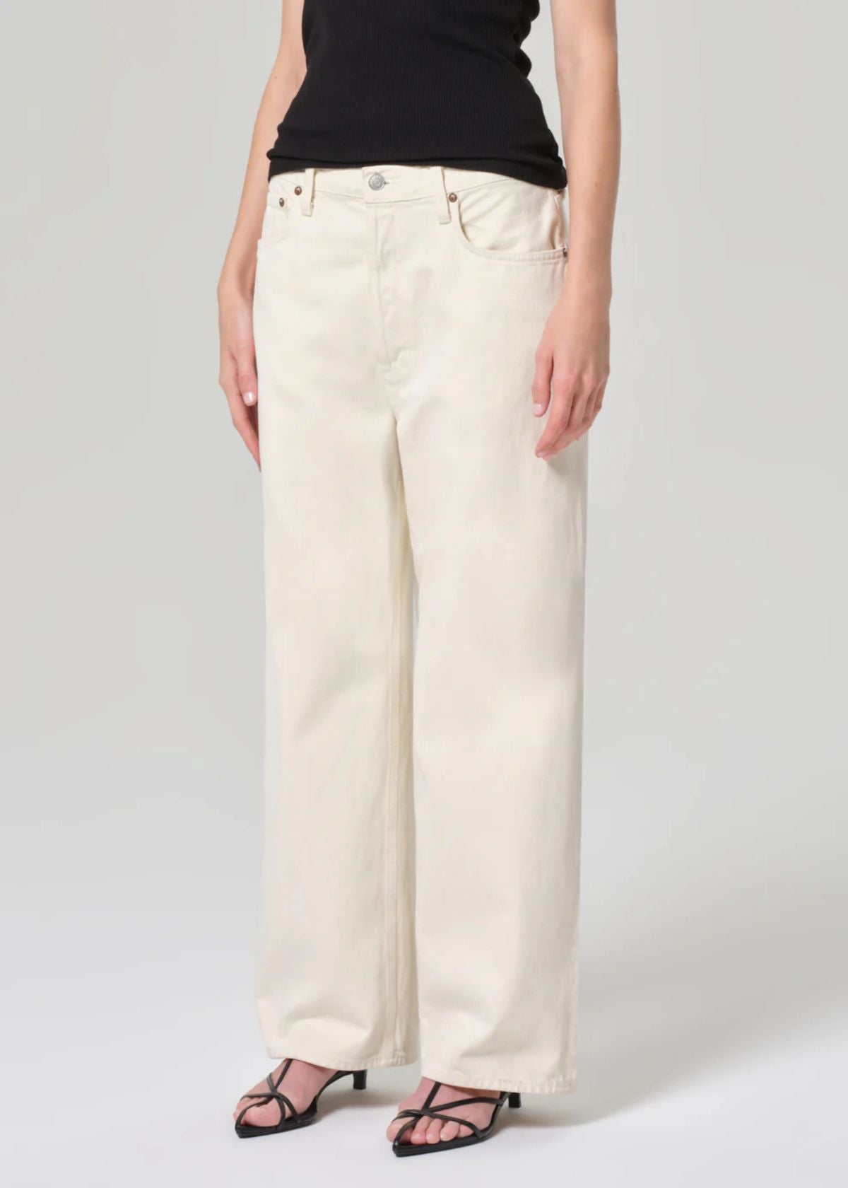 AGOLDE Low Slung Baggy 28" Petite Jean - Solar