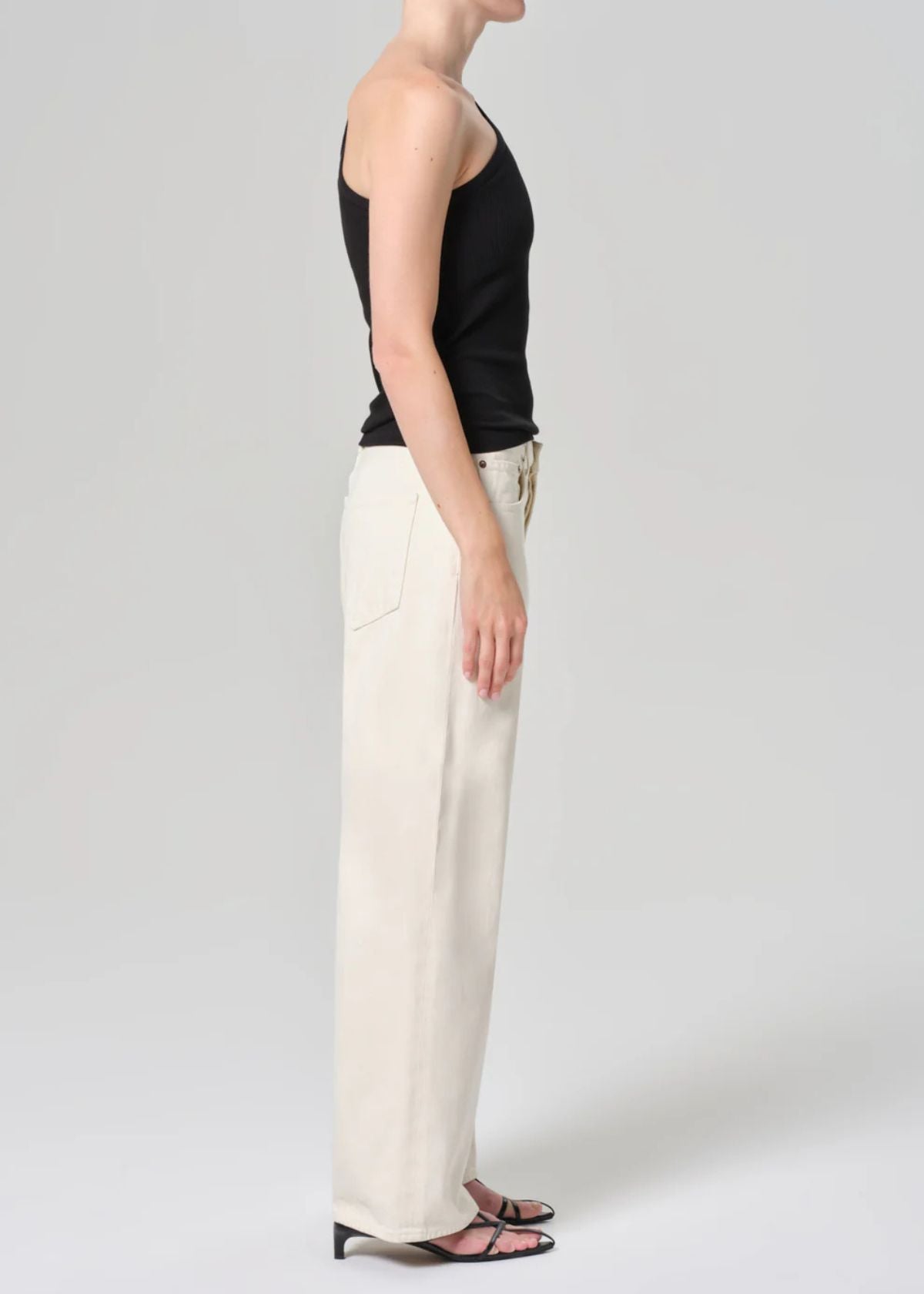 AGOLDE Low Slung Baggy 28" Petite Jean - Solar