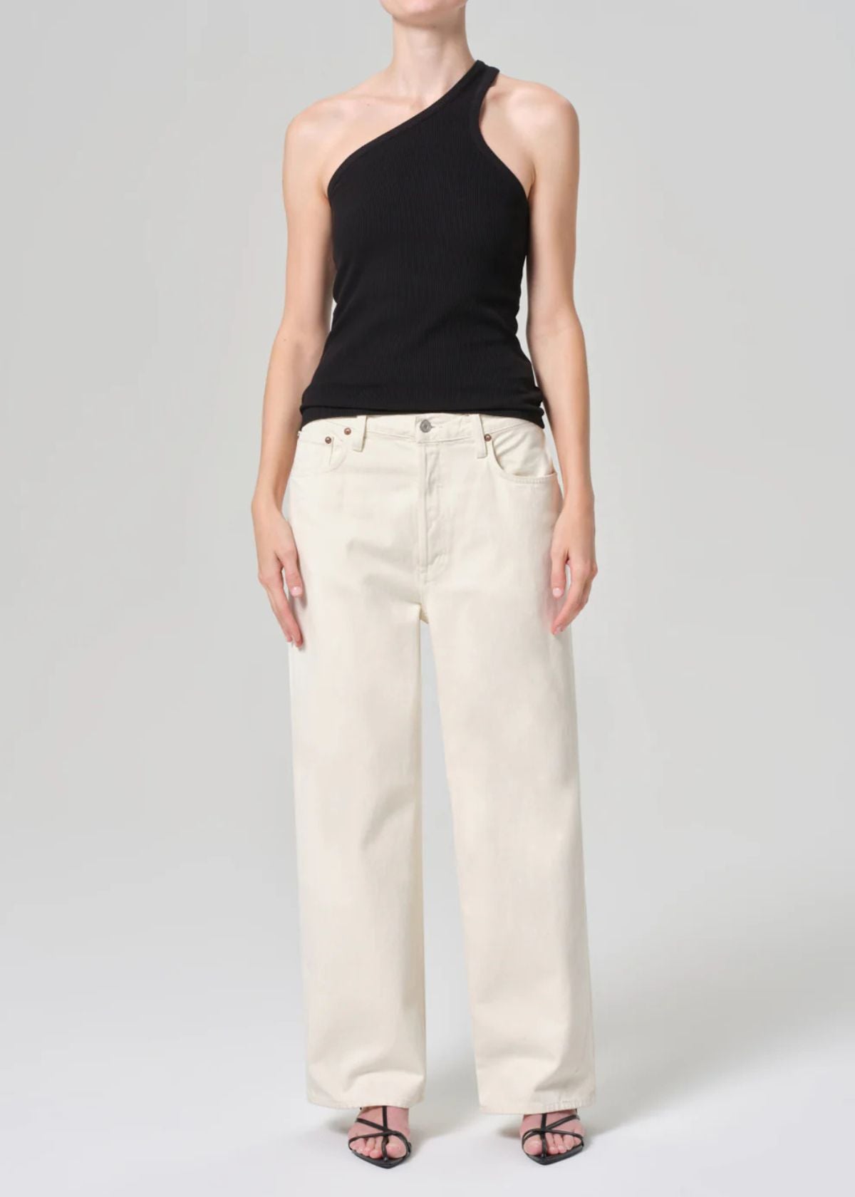 AGOLDE Low Slung Baggy 28" Petite Jean - Solar