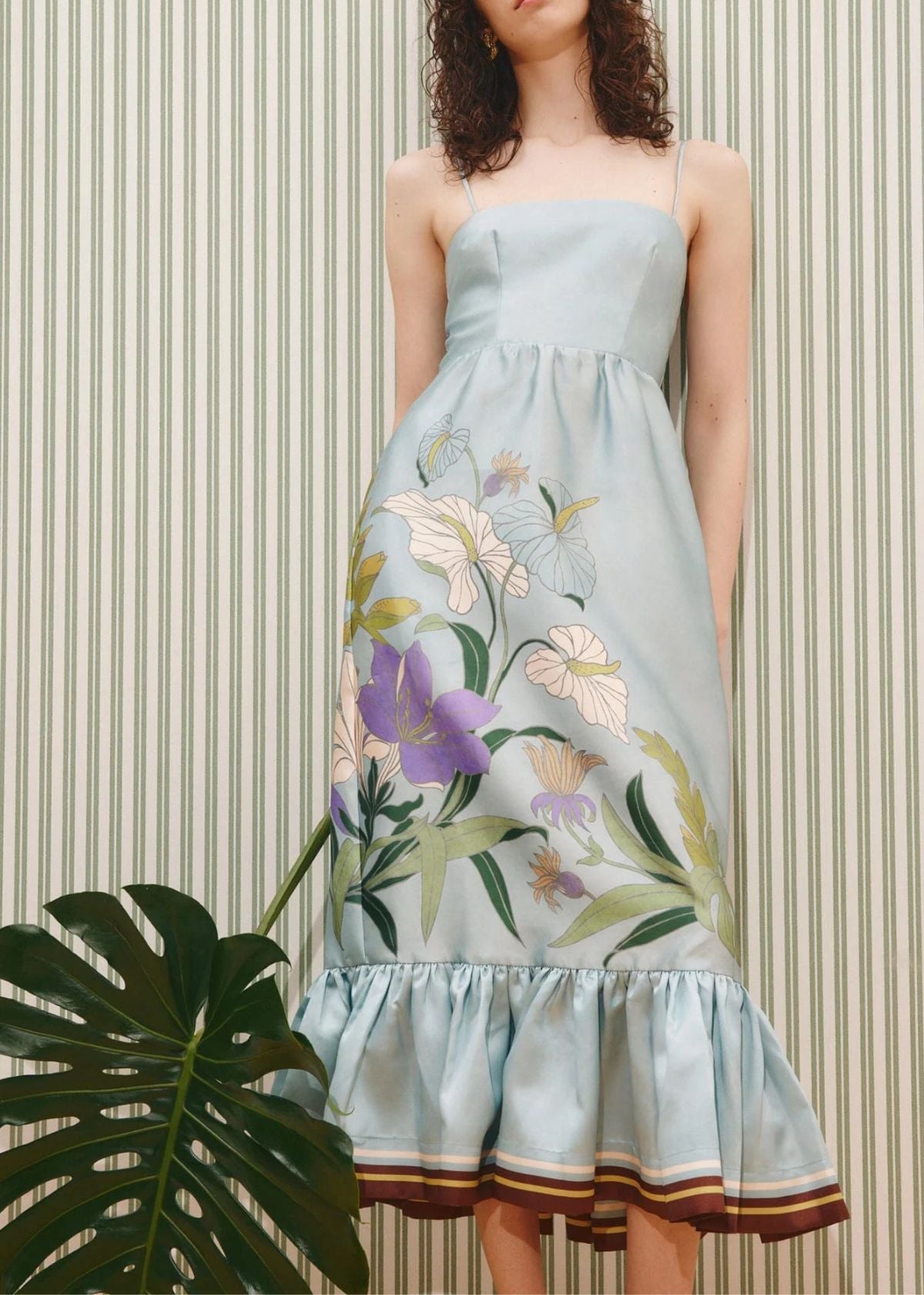 ALEMAIS Alfie Midi Dress - Ice Blue