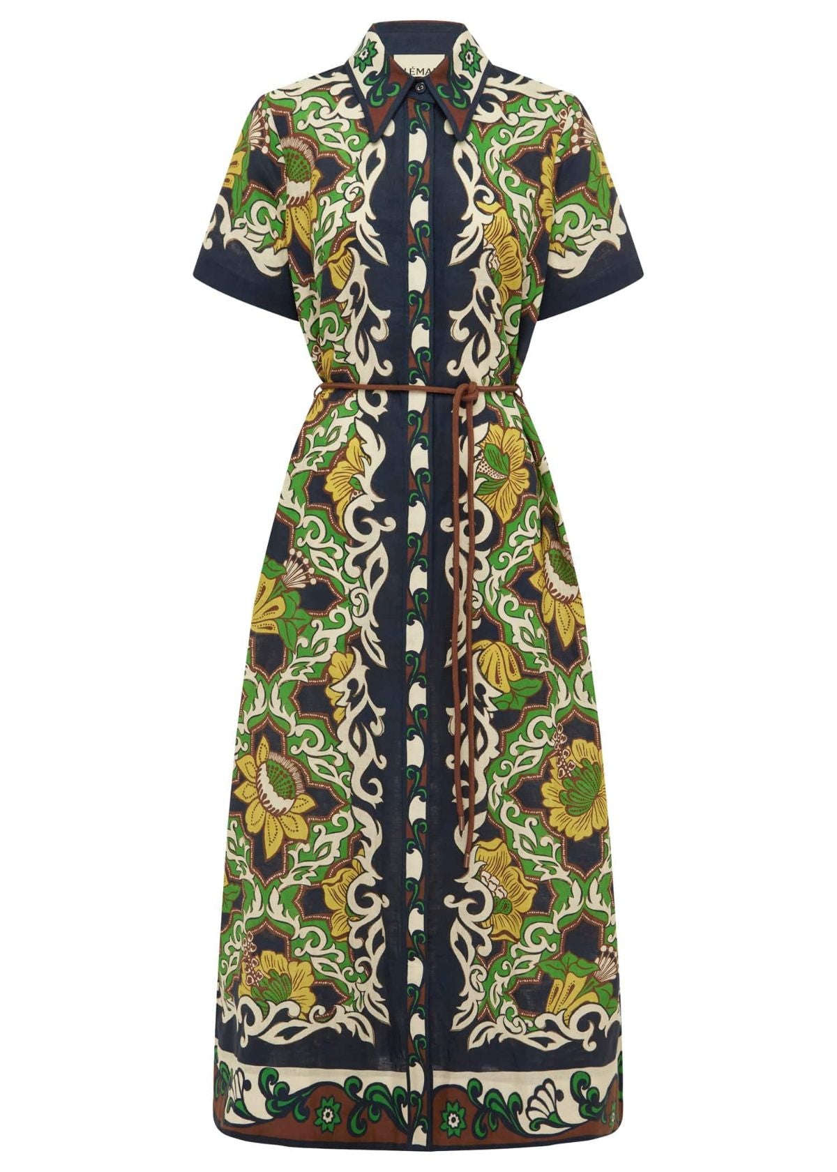 ALEMAIS Liana Shirt Dress - Navy Multi