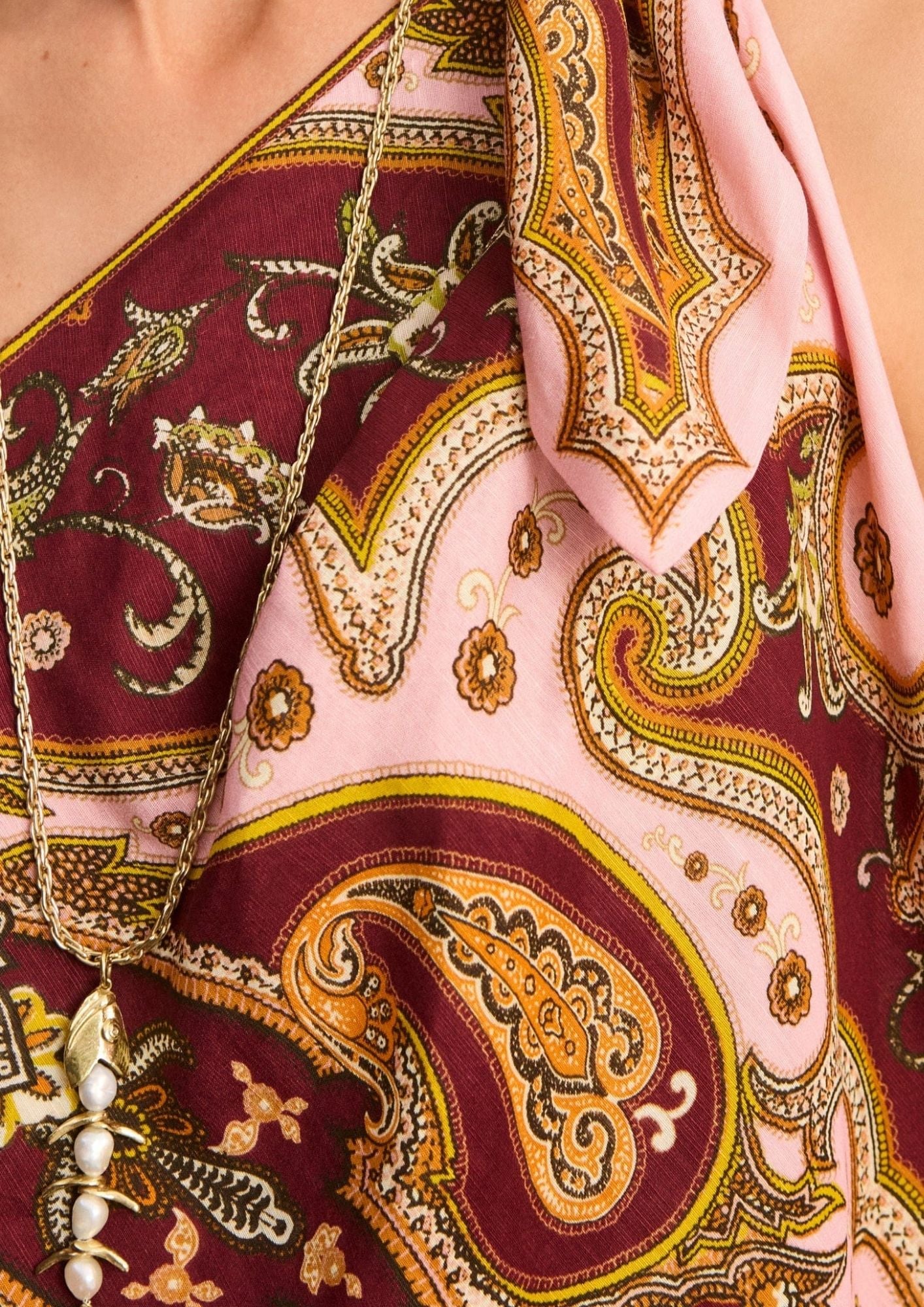 ALEMAIS Porter Midi Dress - Burgundy