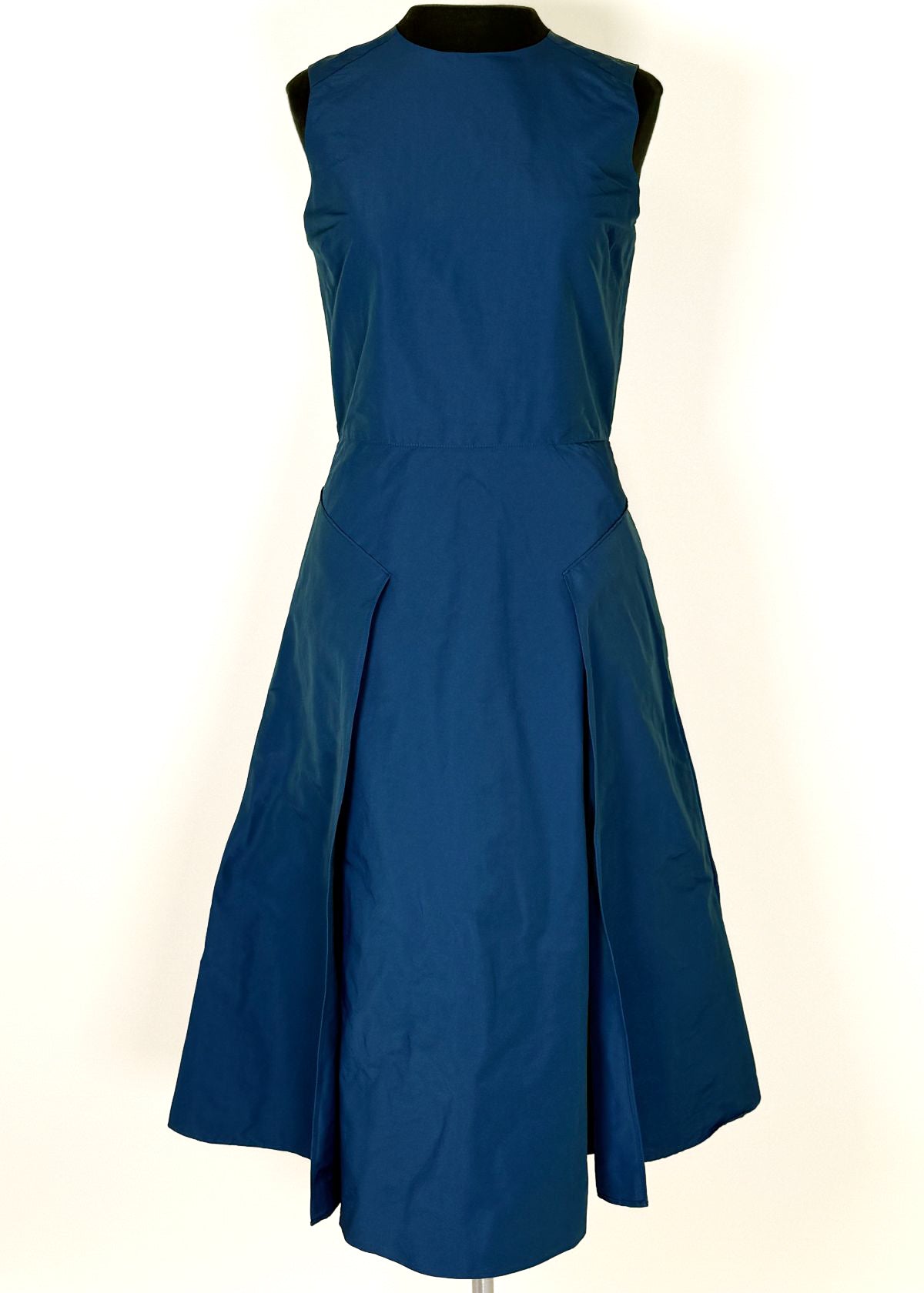 ANN MASHBURN Arielle Dress - Petrol Nylon Faille