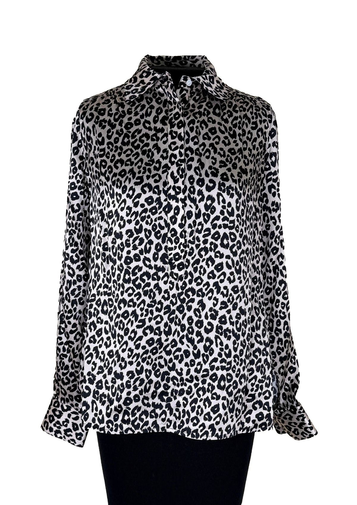 ANN MASHBURN Natalia Top - Animal Print Silk Charmeuse