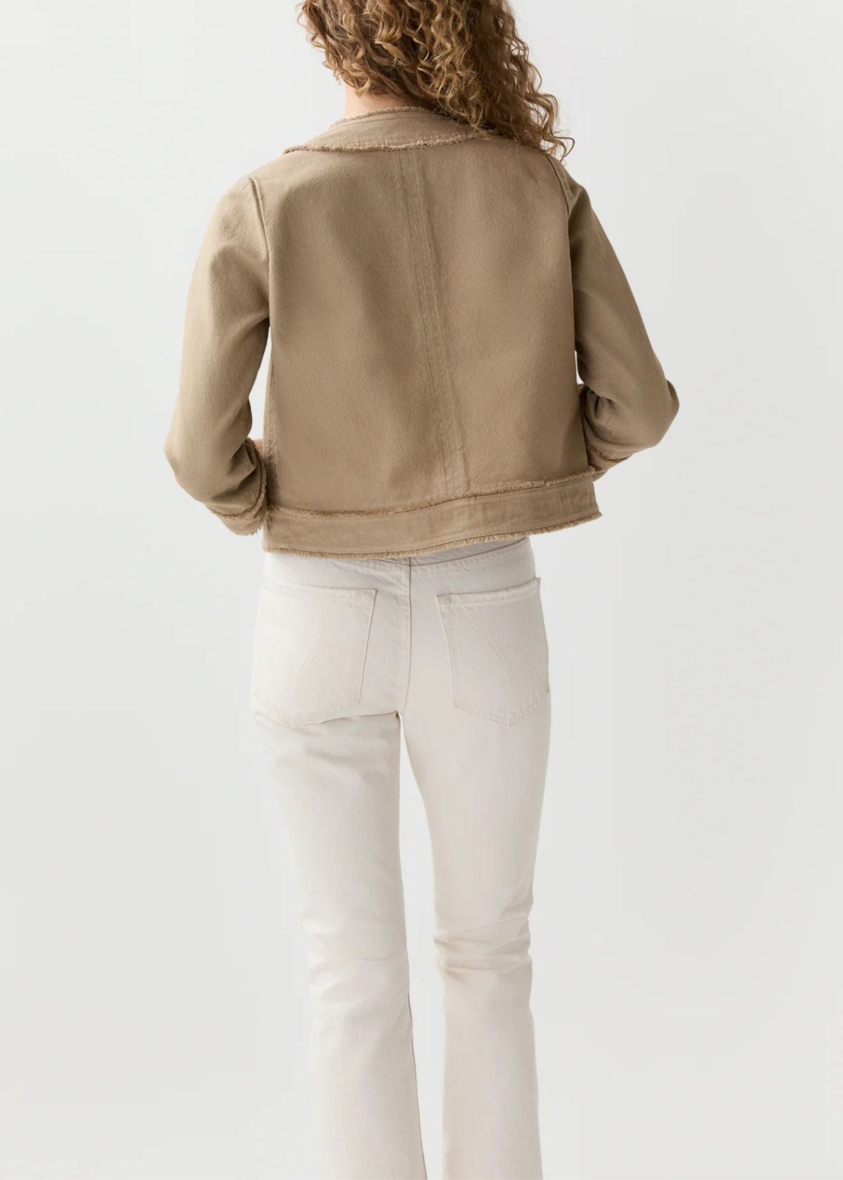 ANN MASHBURN Kiki Jacket - Khaki Stretch Canvas