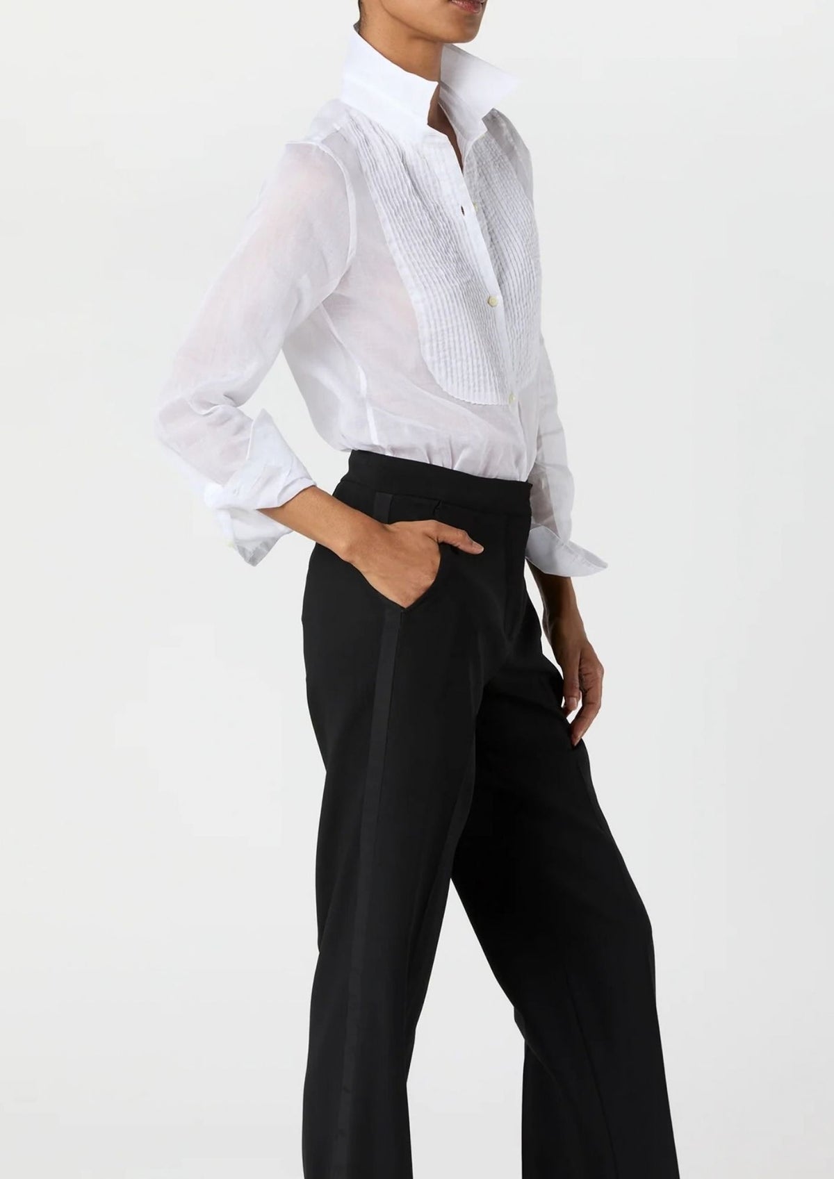 ANN MASHBURN Hattie Top - White Organdy