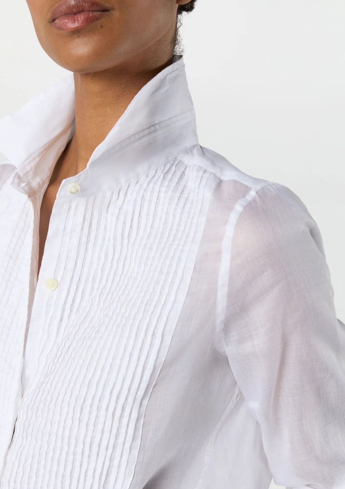 ANN MASHBURN Hattie Top - White Organdy
