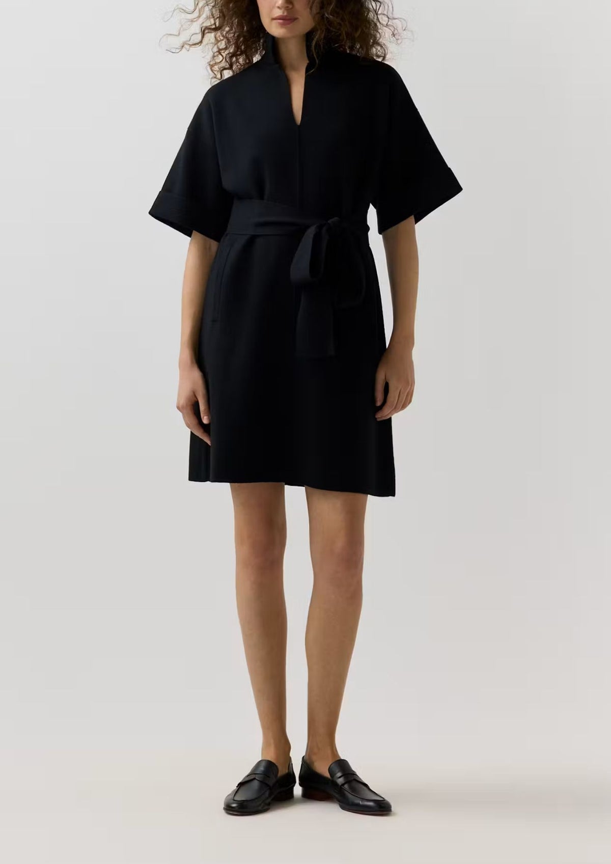 ANN MASHBURN Julia Sweater Dress - Black