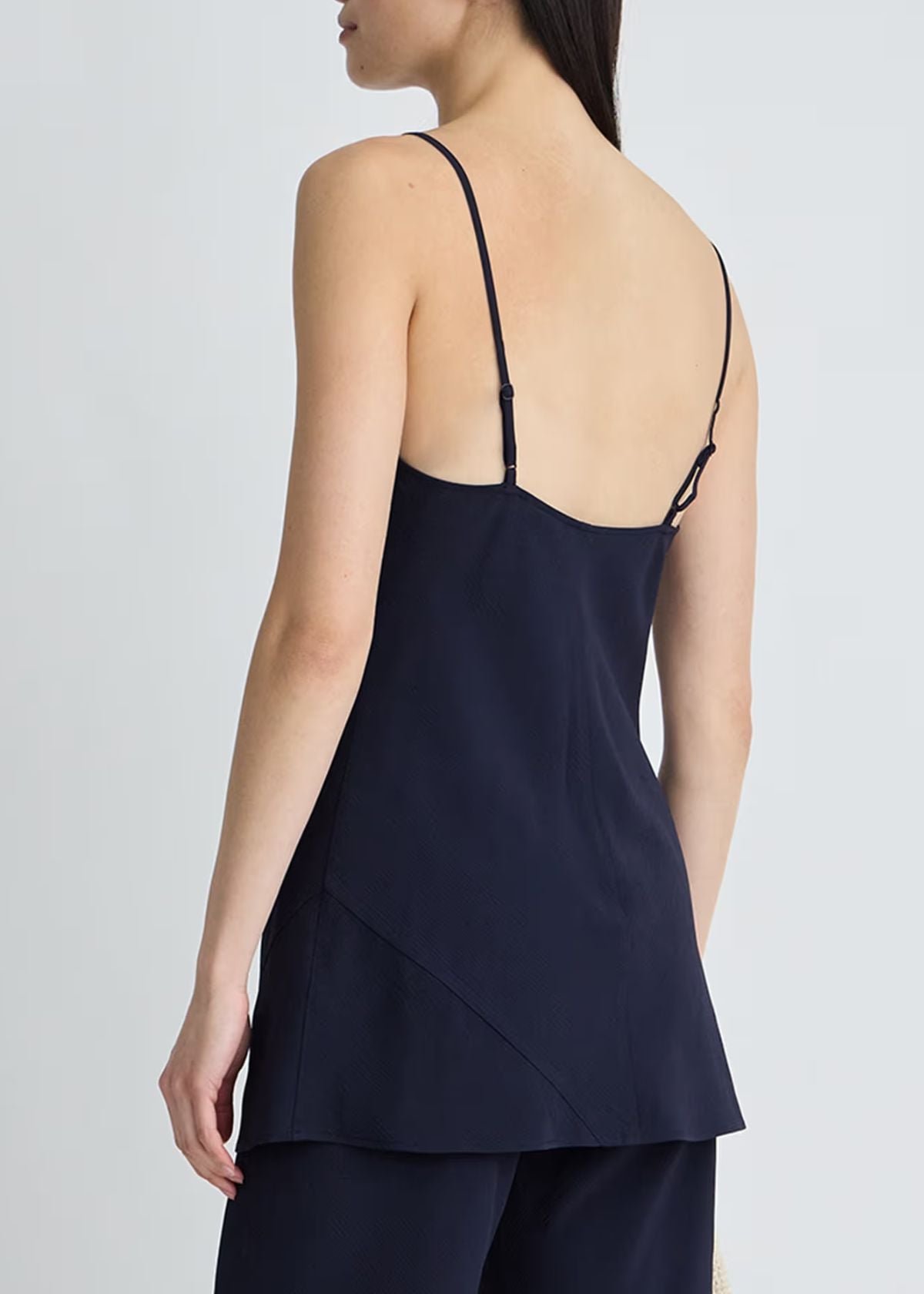 APIECE APART Evi Spaghetti Strap Tunic Top - Midnight