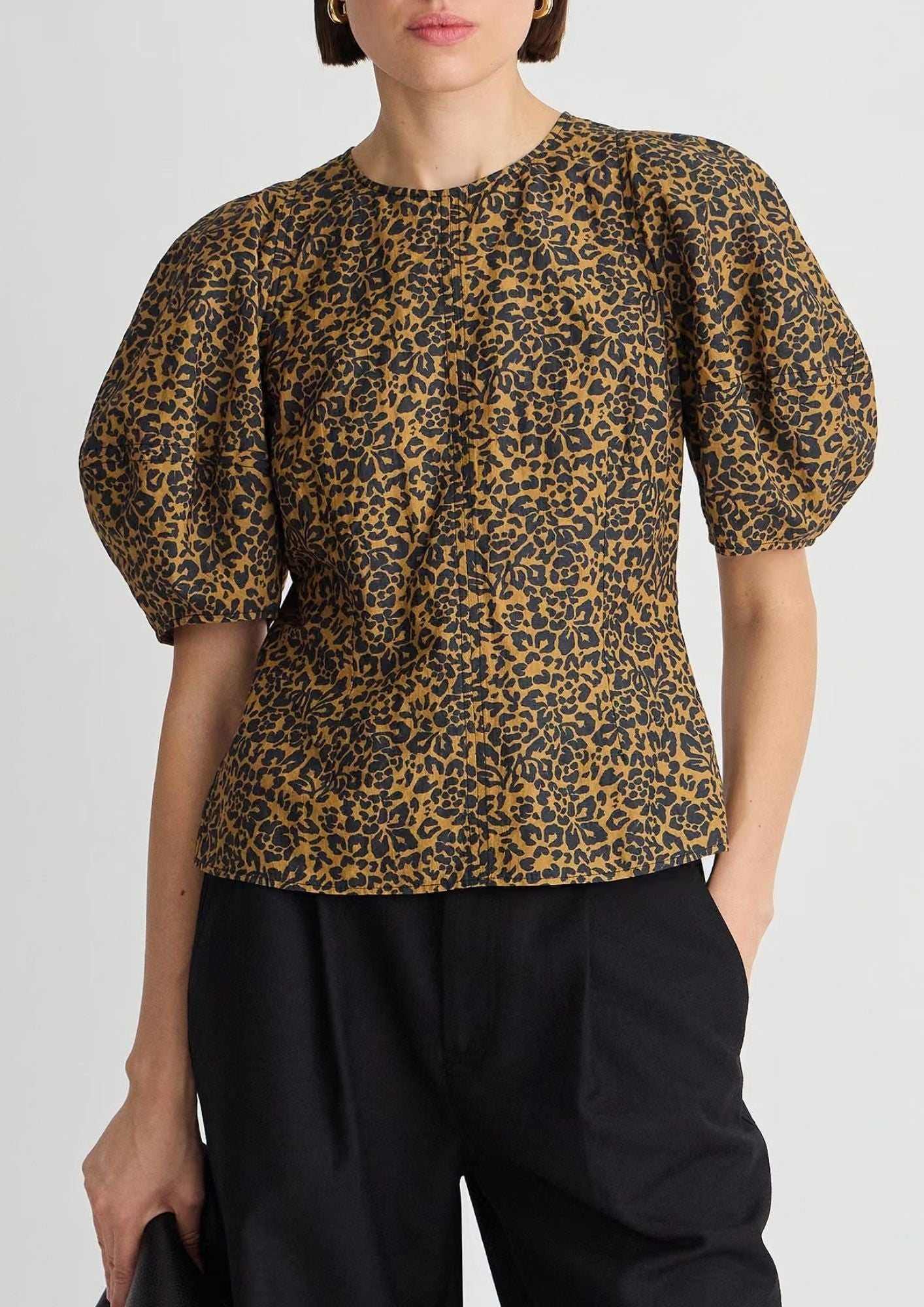 APIECE APART Lino Top - Leo Floral Midnight
