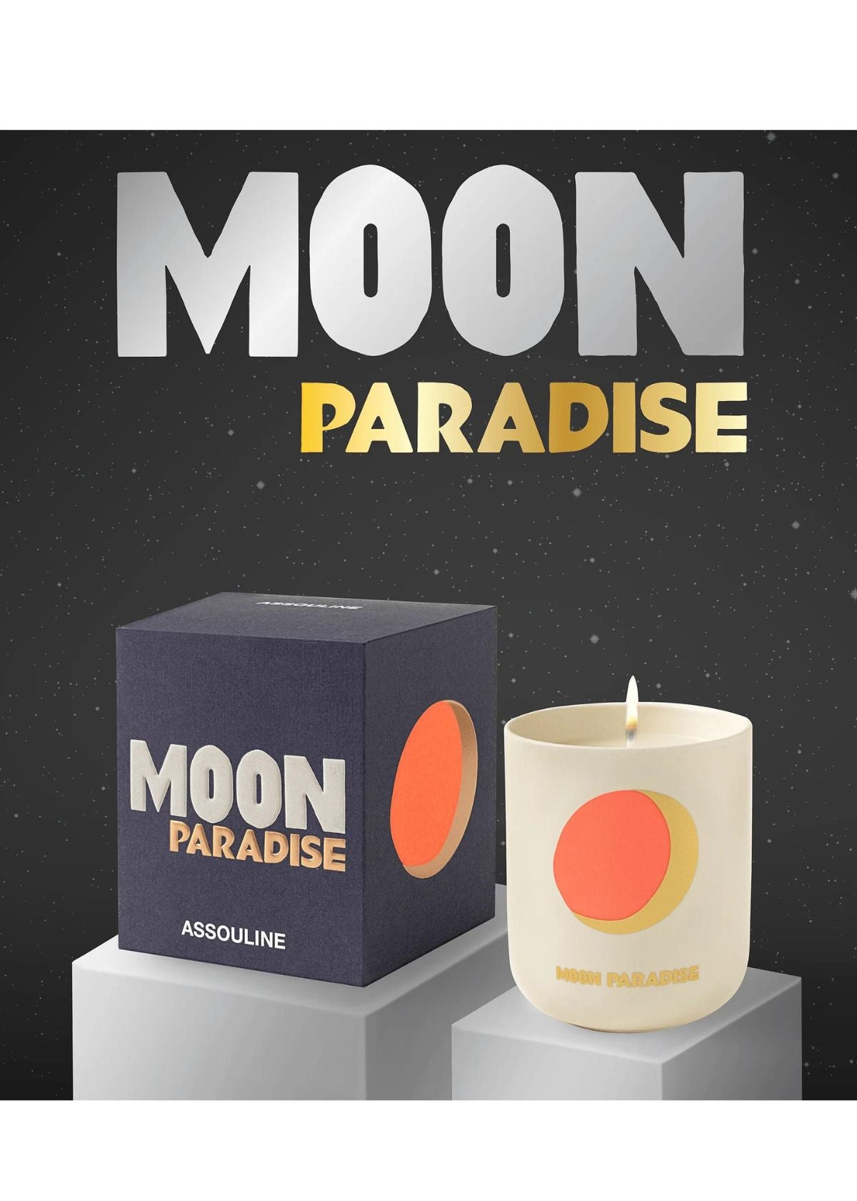 ASSOULINE Moon Paradise Travel From Home Candle