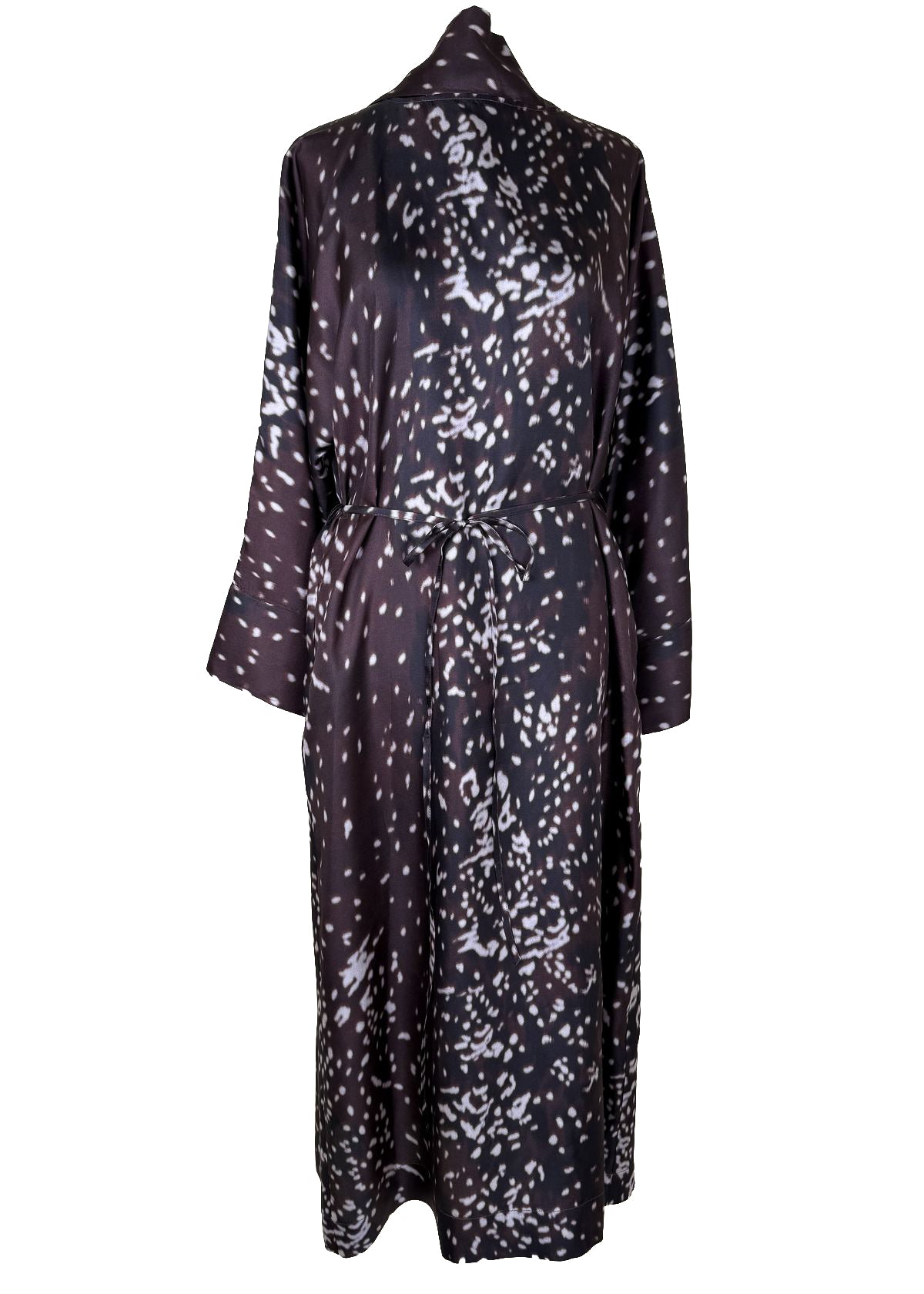 BEATRICE B. Kimono Sleeve Silk Dress - Merlot Multi