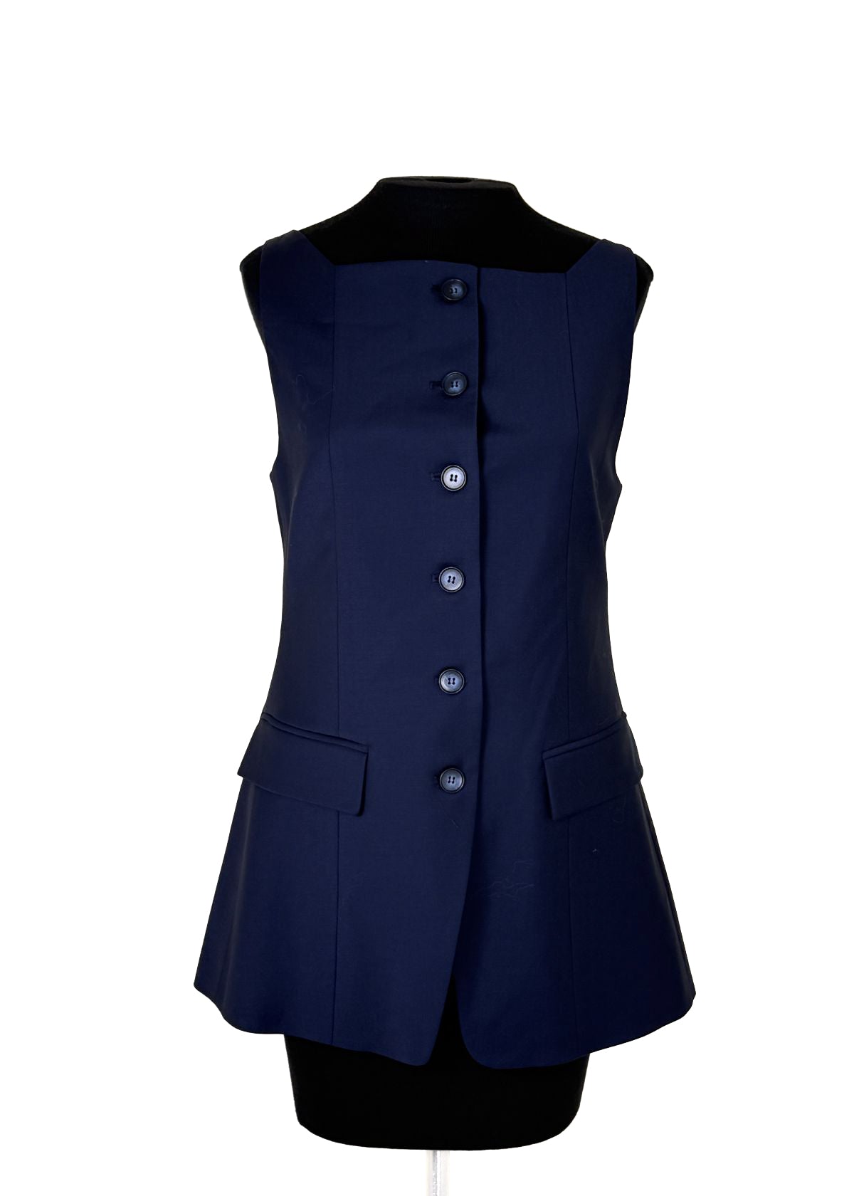 BEATRICE B. Button Front Vest - Inkling