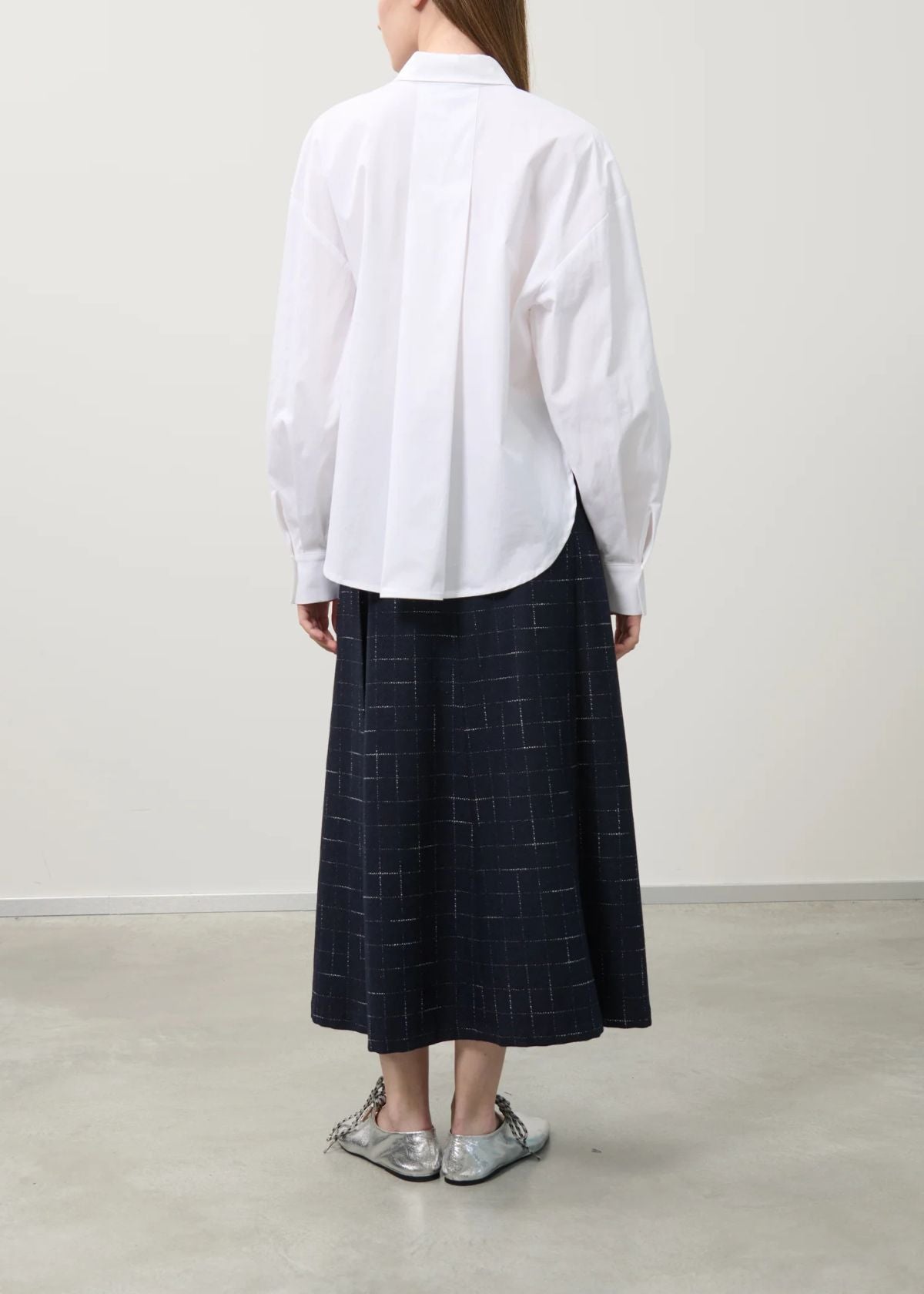 BEATRICE B. Ruby Button Front Top - White