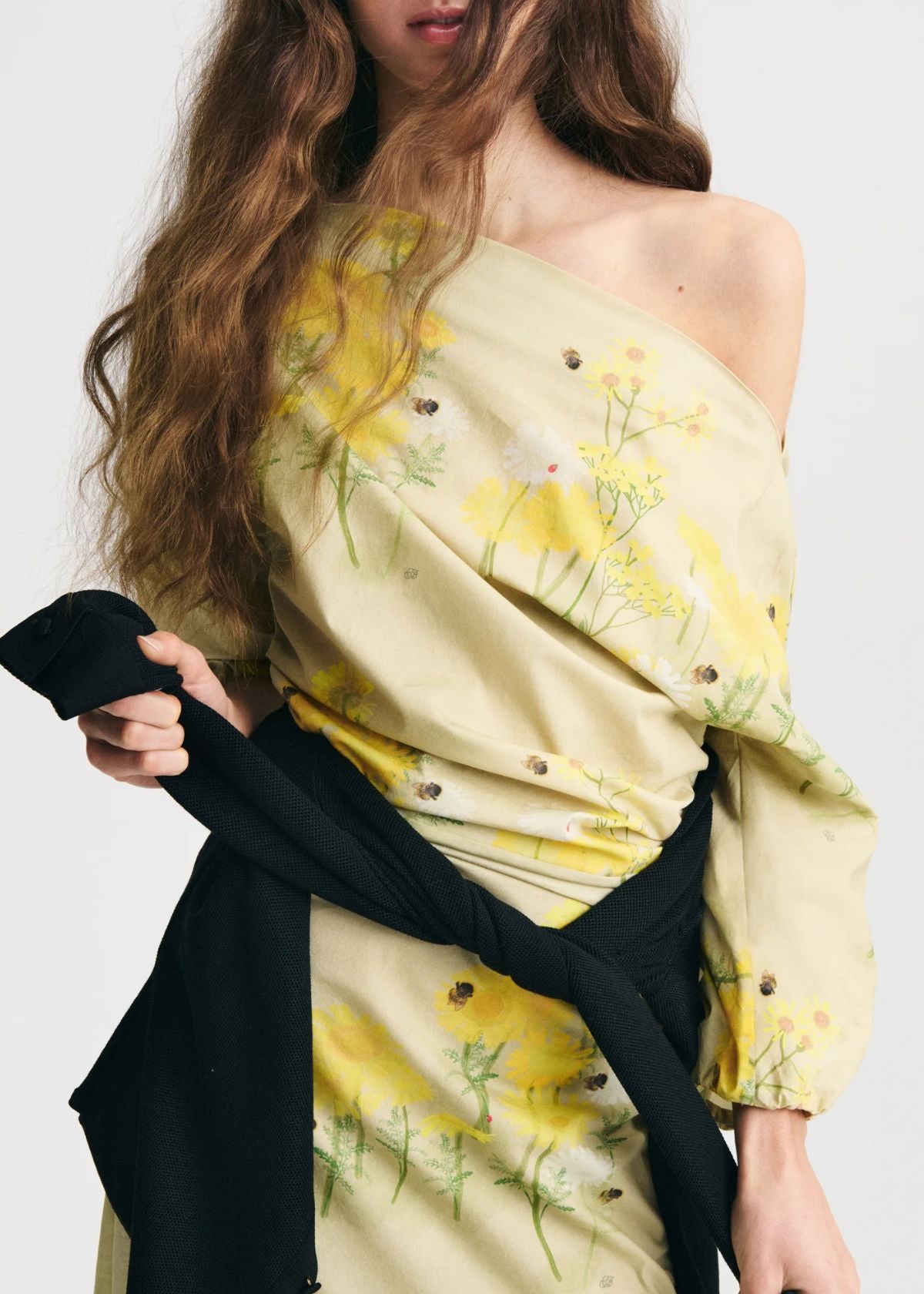 BERNADETTE Ezra Dress - Yellow Camomile Sand Print