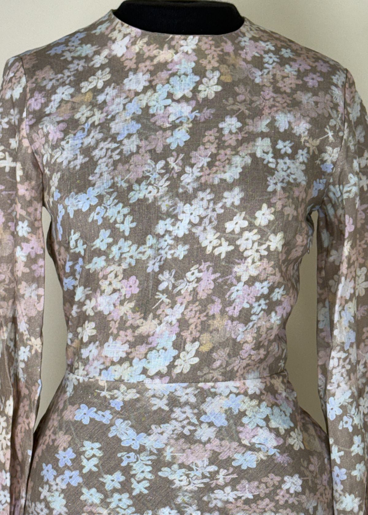 BERNADETTE Berna Jasmine Print Dress - Mocha