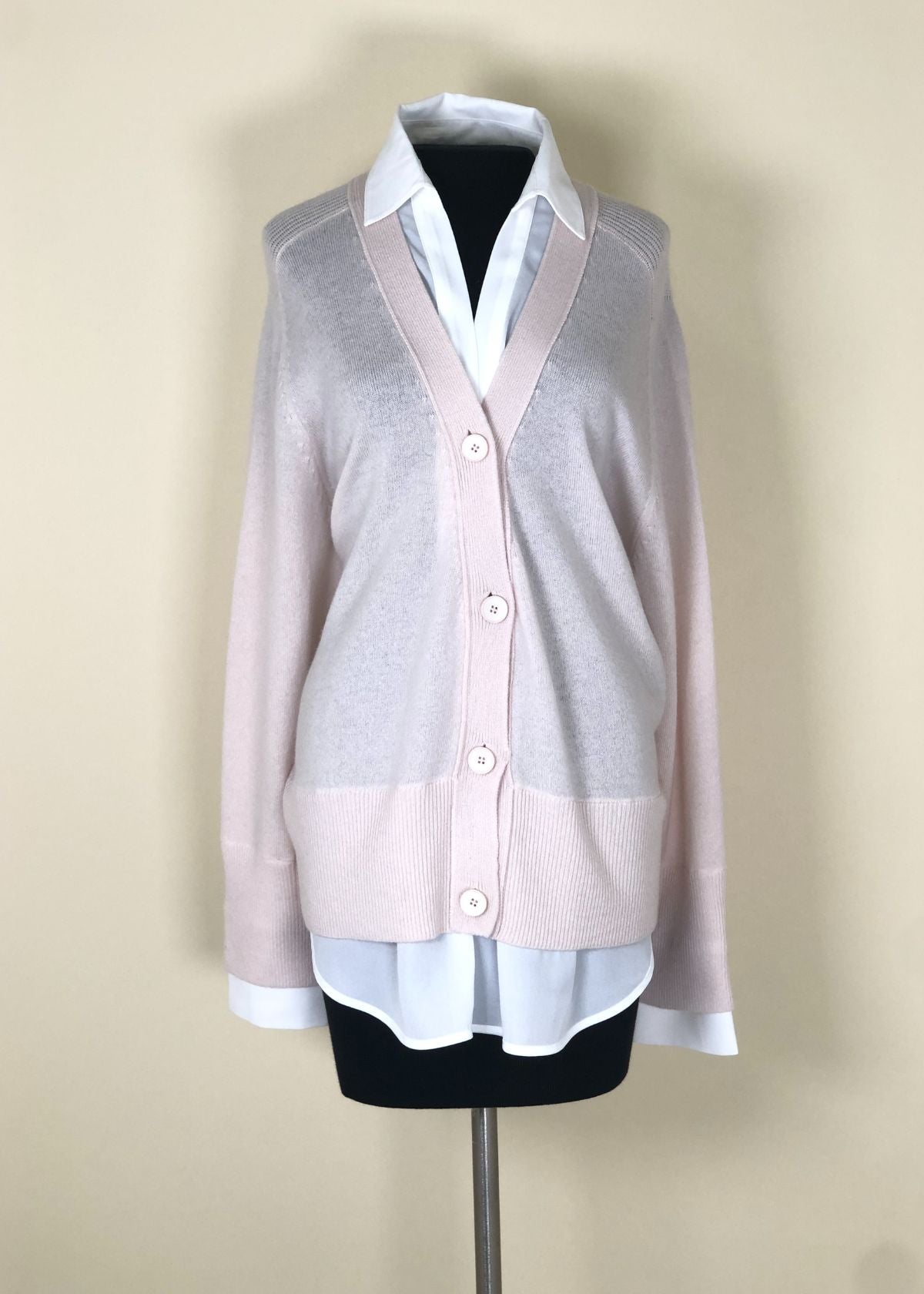 BROCHU WALKER Callie Layered Looker Cardigan - Almond