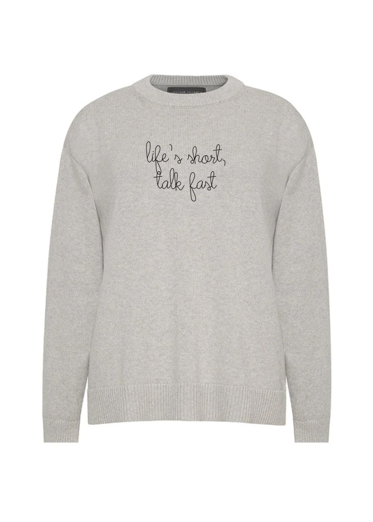 LINGUA FRANCA Maxine Sweater - Smoke