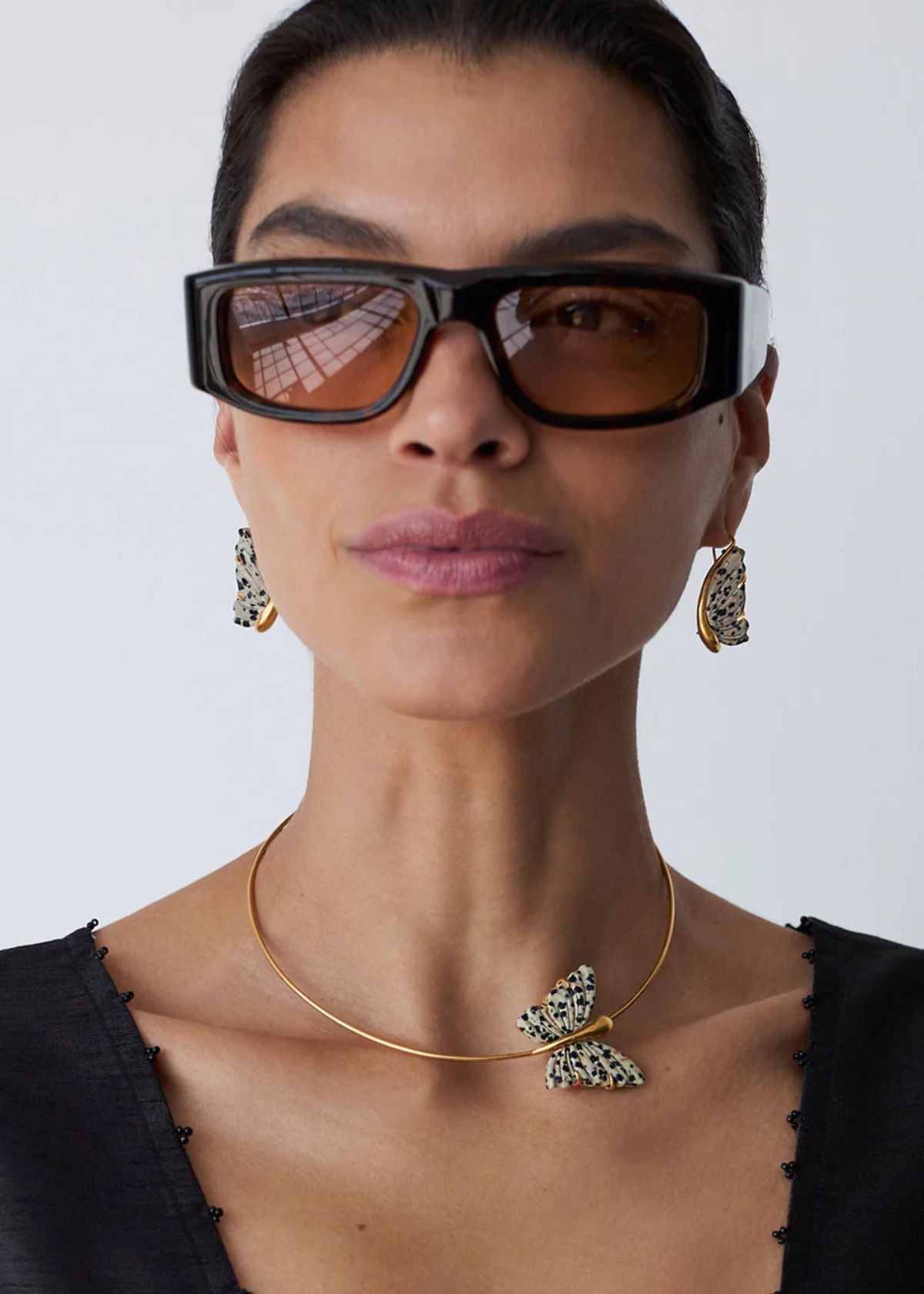 CHAN LUU Butterfly Earring - Jasper