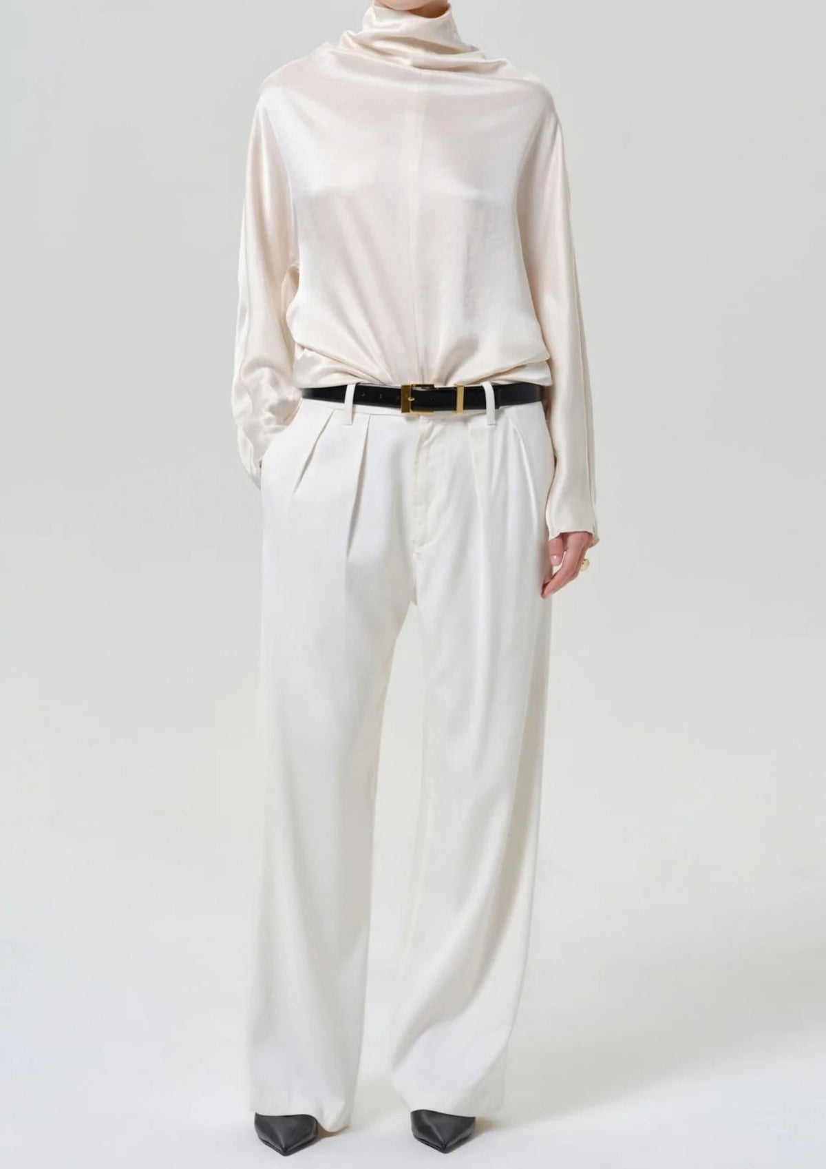 CITIZENS OF HUMANITY Ilaria Draped Top - Cream