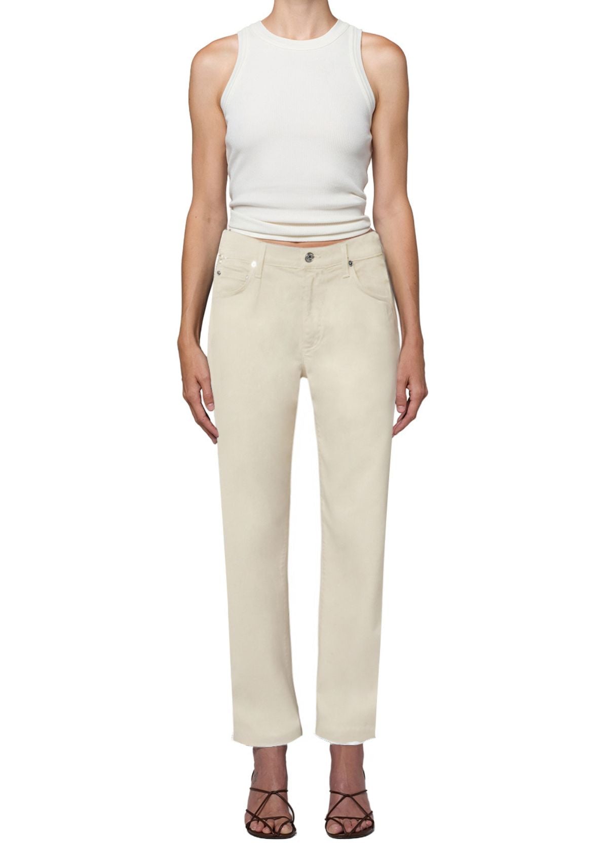 CITIZENS OF HUMANITY Caia High Rise Straight Leg Jean - Plaster