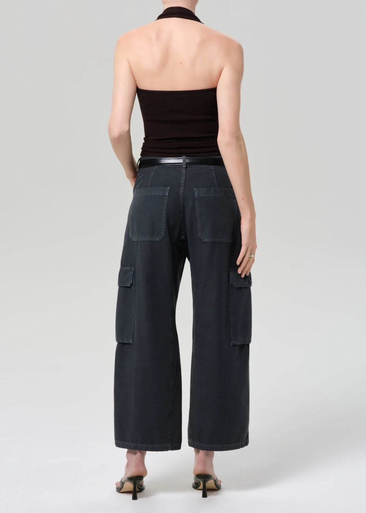 CITIZENS OF HUMANITY Thassos Twisted Seam Utility Pant - Washed Black