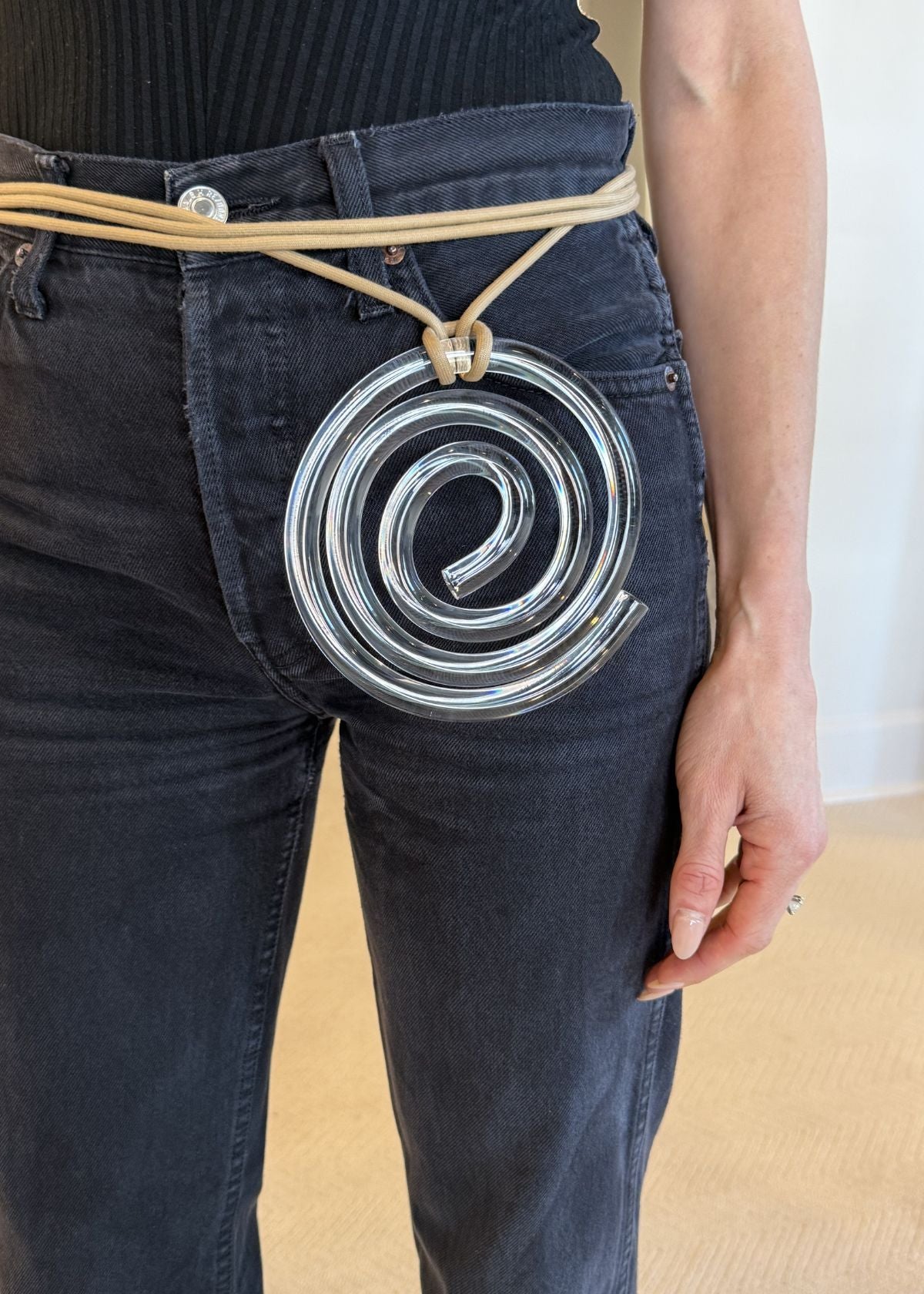 COREY MORANIS Spiral Belt - Clear