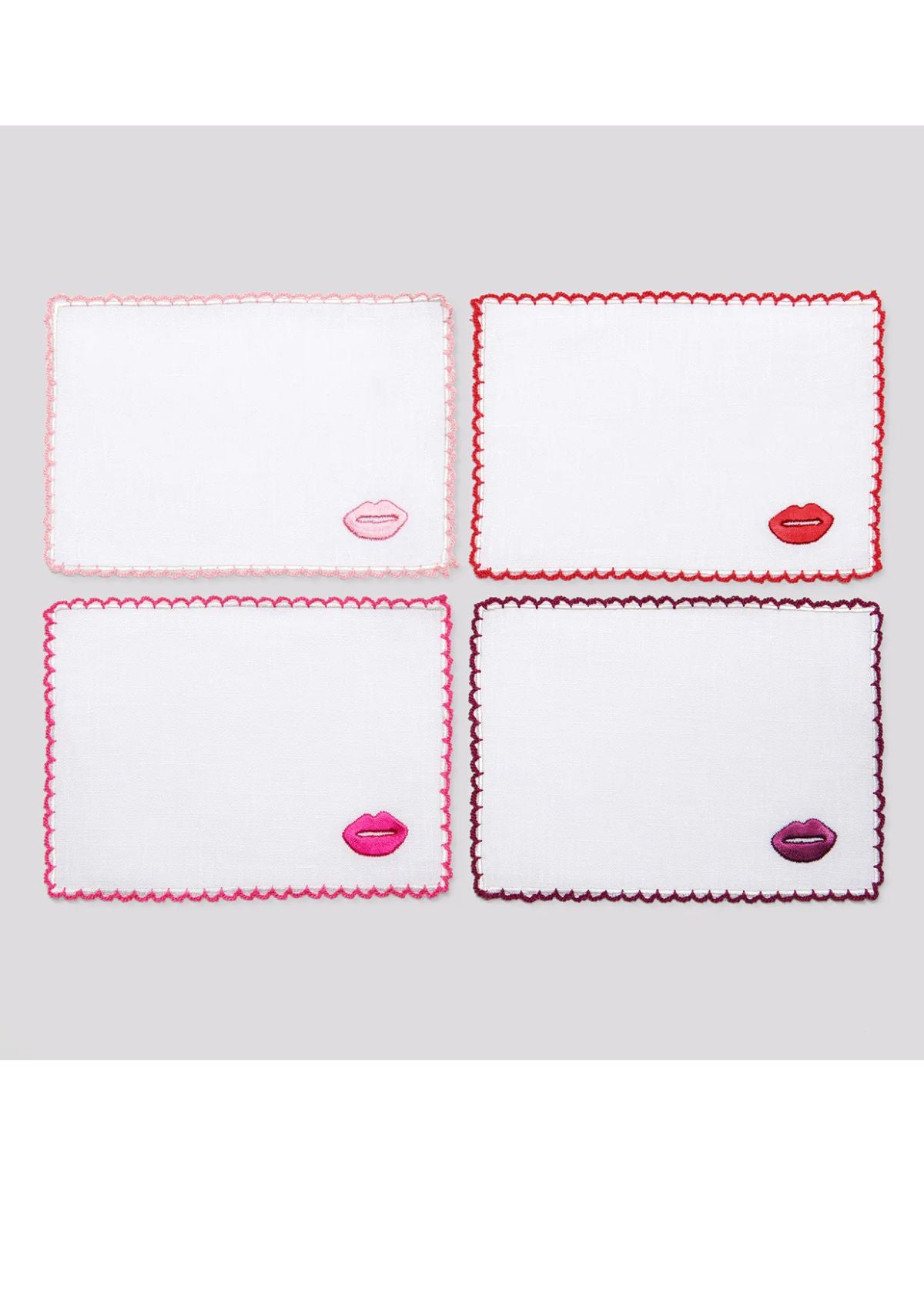 DEAR ANNABELLE Lipstick Kisses Cocktail Napkins