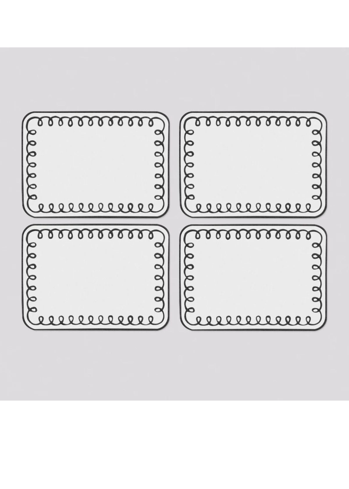 DEAR ANNABELLE Loopy Noir Cocktail Napkins