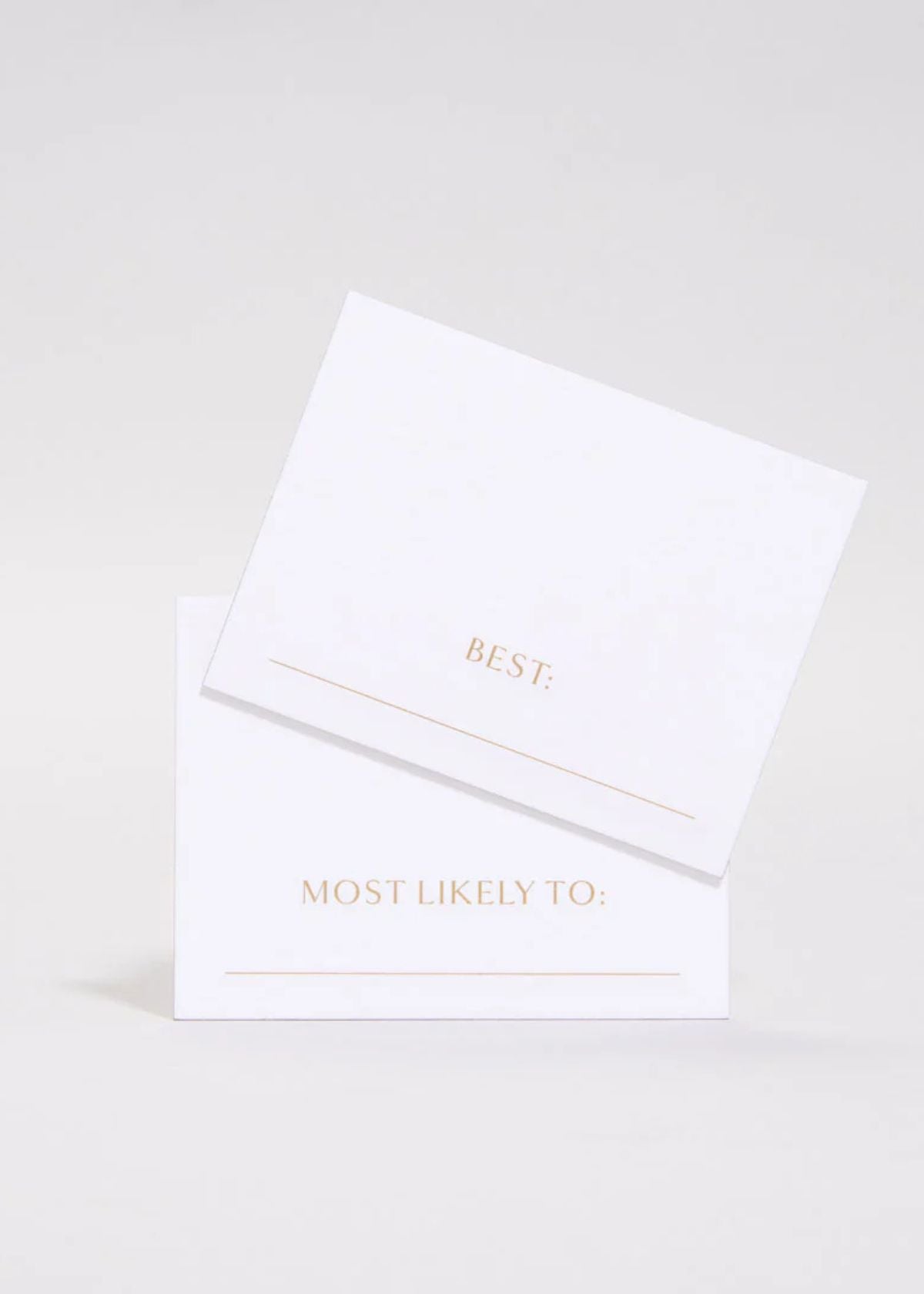 DEAR ANNABELLE Superlatives Place Card Set