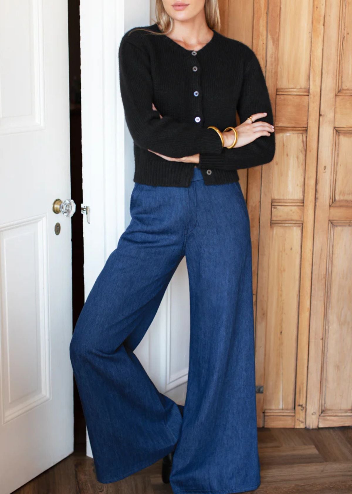 EMERSON FRY Tulip Trouser - Indigo Hemp Organic