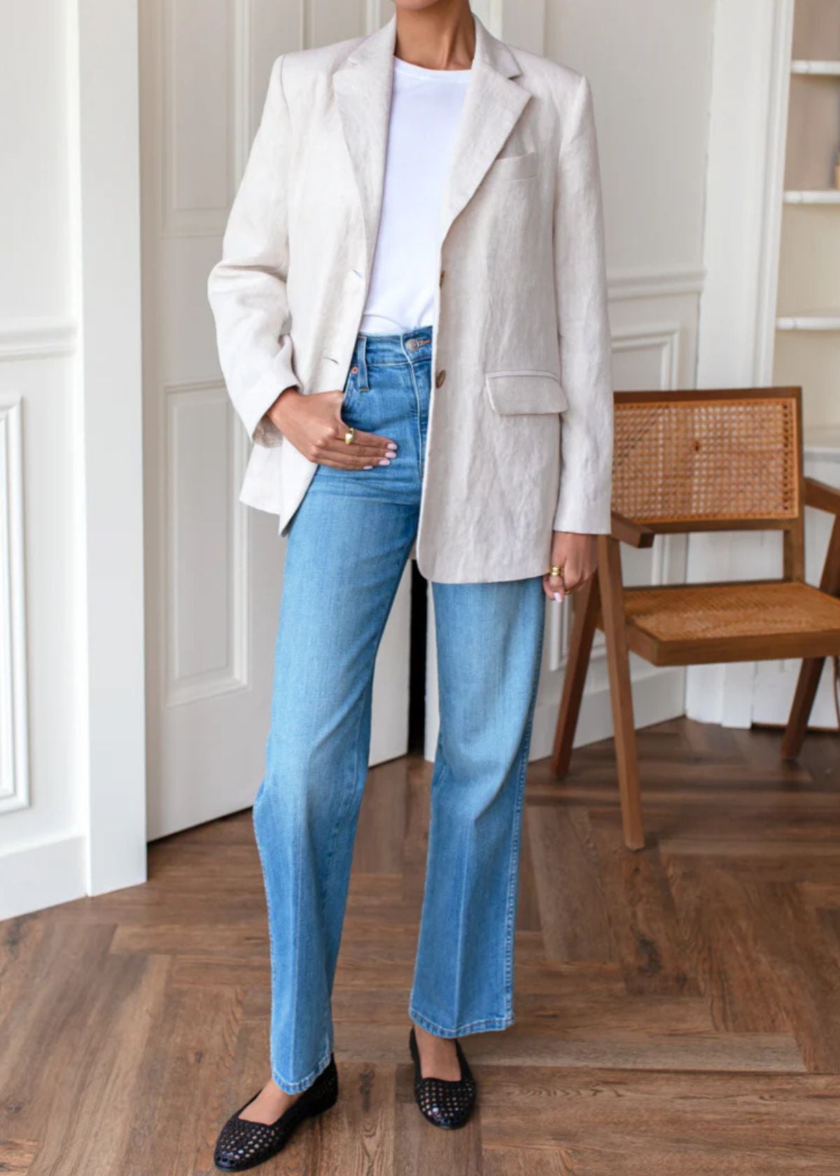 EMERSON FRY Atelier Blazer - Beach Linen
