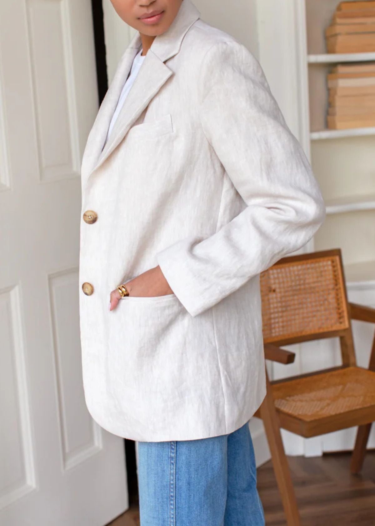 EMERSON FRY Atelier Blazer - Beach Linen