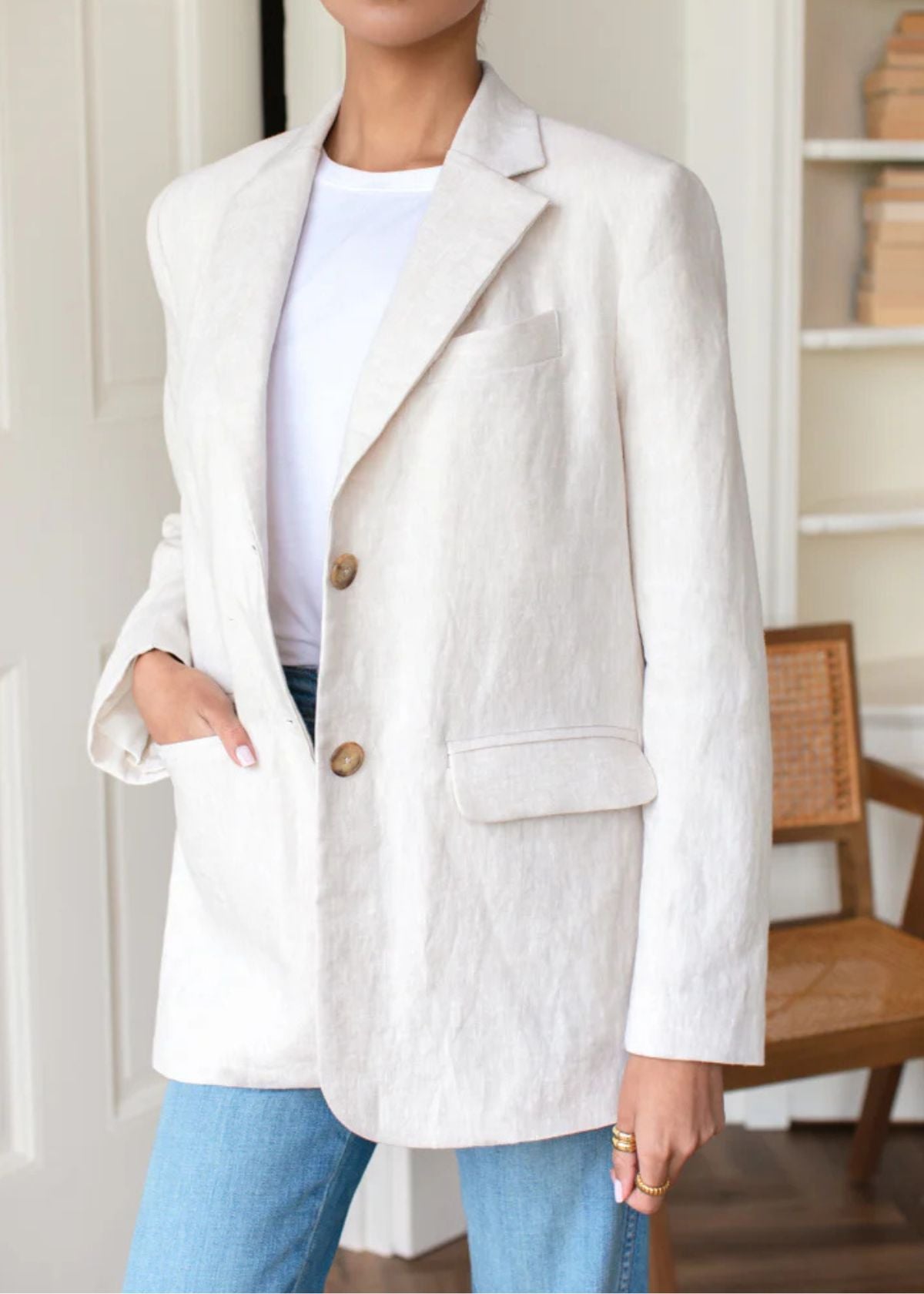 EMERSON FRY Atelier Blazer - Beach Linen