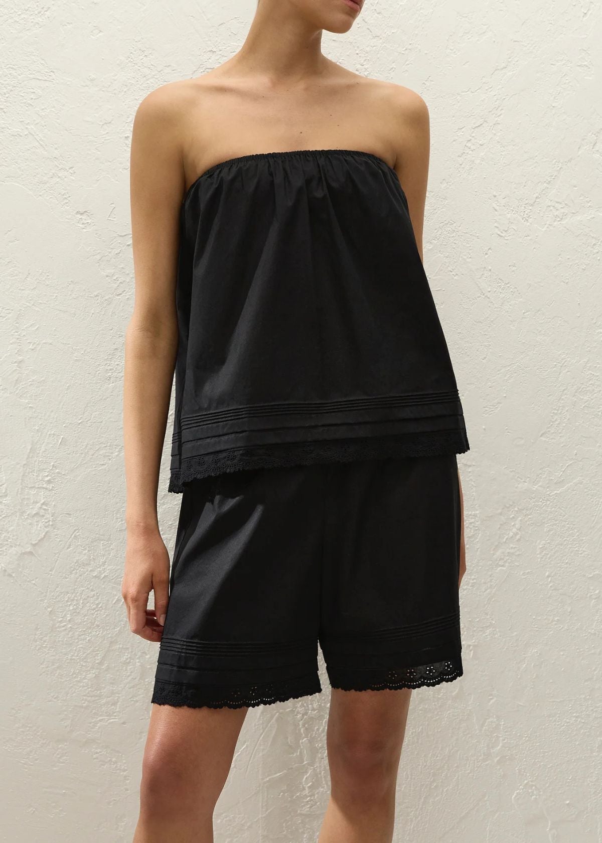 FAITHFULL THE BRAND Filomena Top - Black