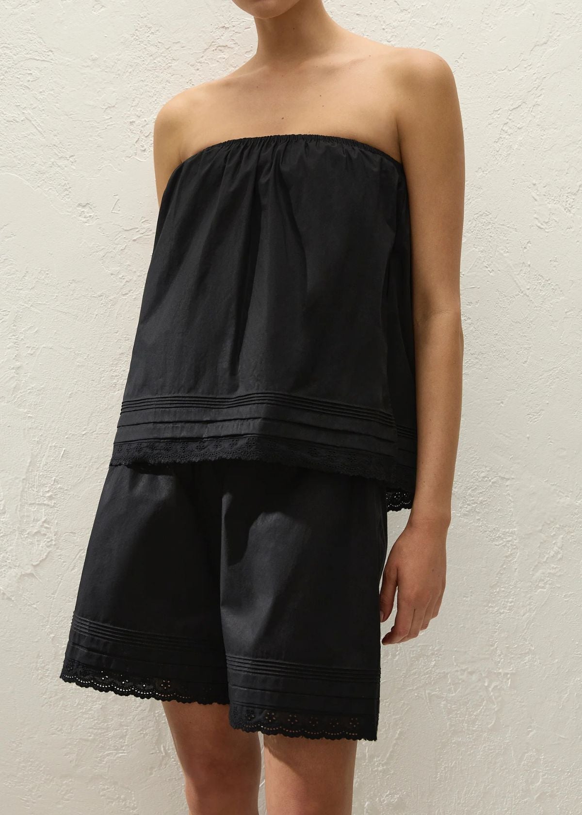 FAITHFULL THE BRAND Filomena Top - Black