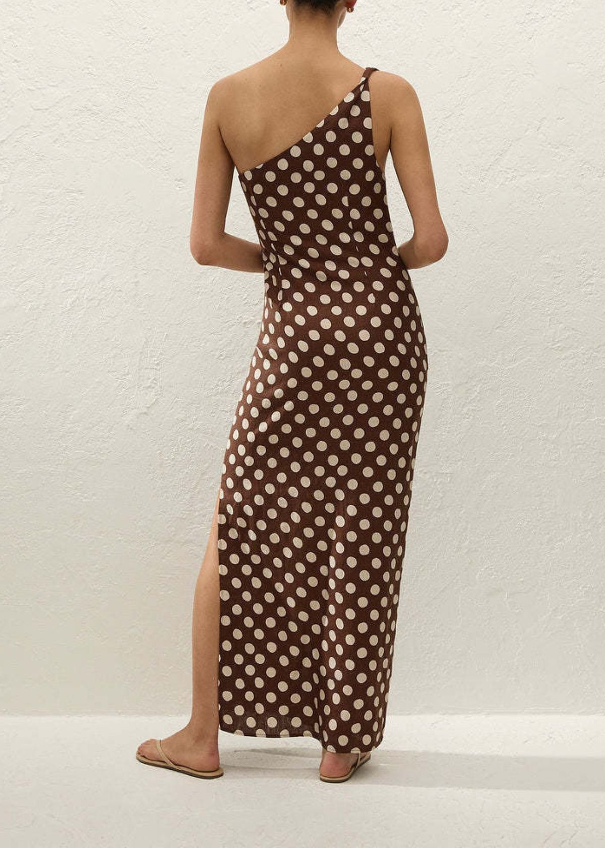 FAITHFULL THE BRAND Simona Maxi Dress - Chocolate Dot