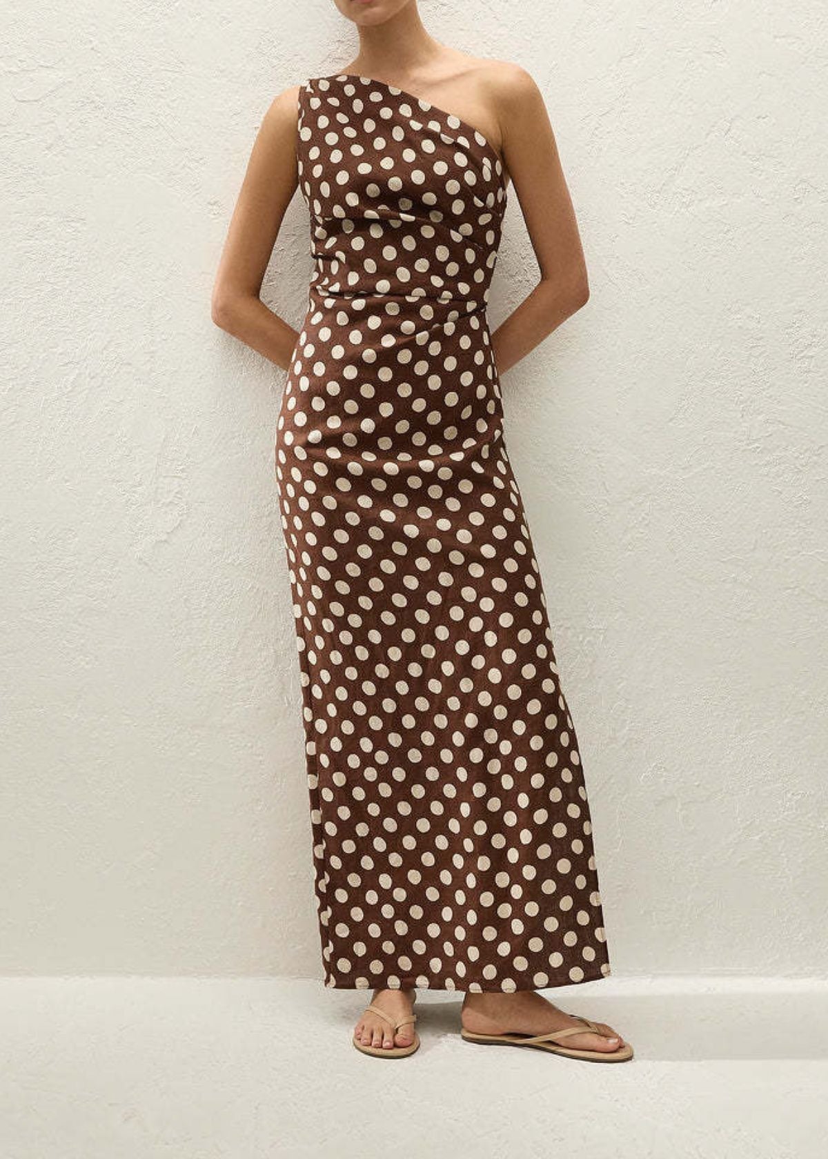 FAITHFULL THE BRAND Simona Maxi Dress - Chocolate Dot