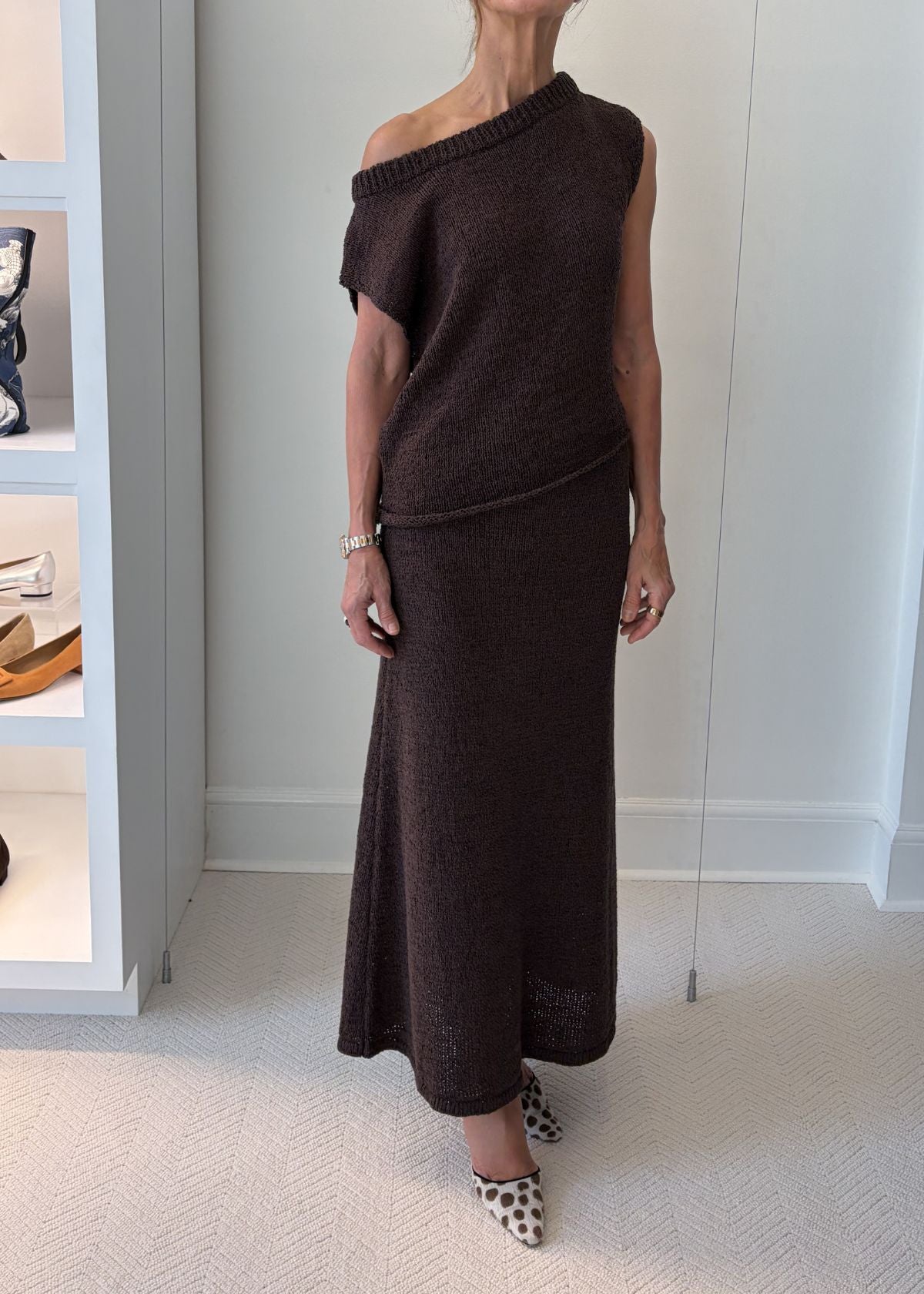 FAITHFULL THE BRAND Micah Skirt - Carob