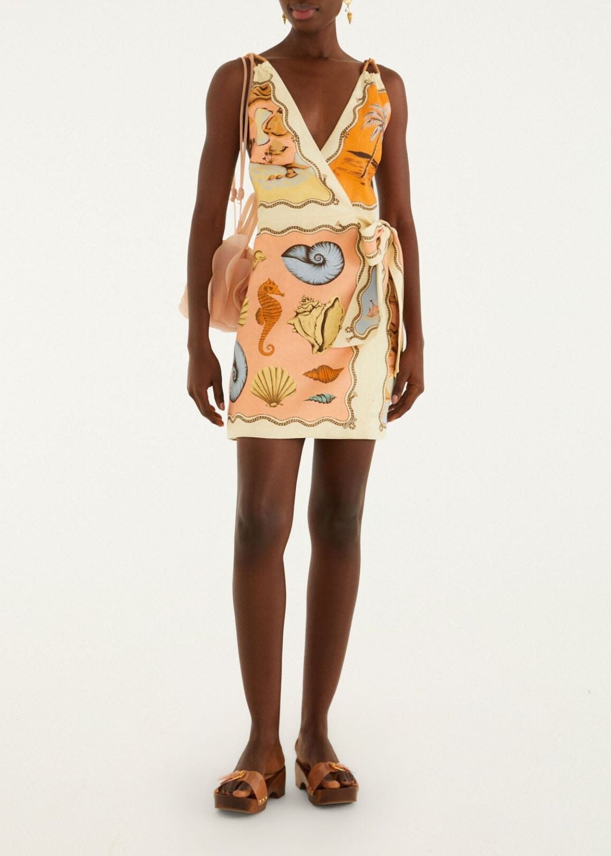 Farm Rio Multicolor Rio Souvenir Mixed Scarf Mini Dress Multicolor / M