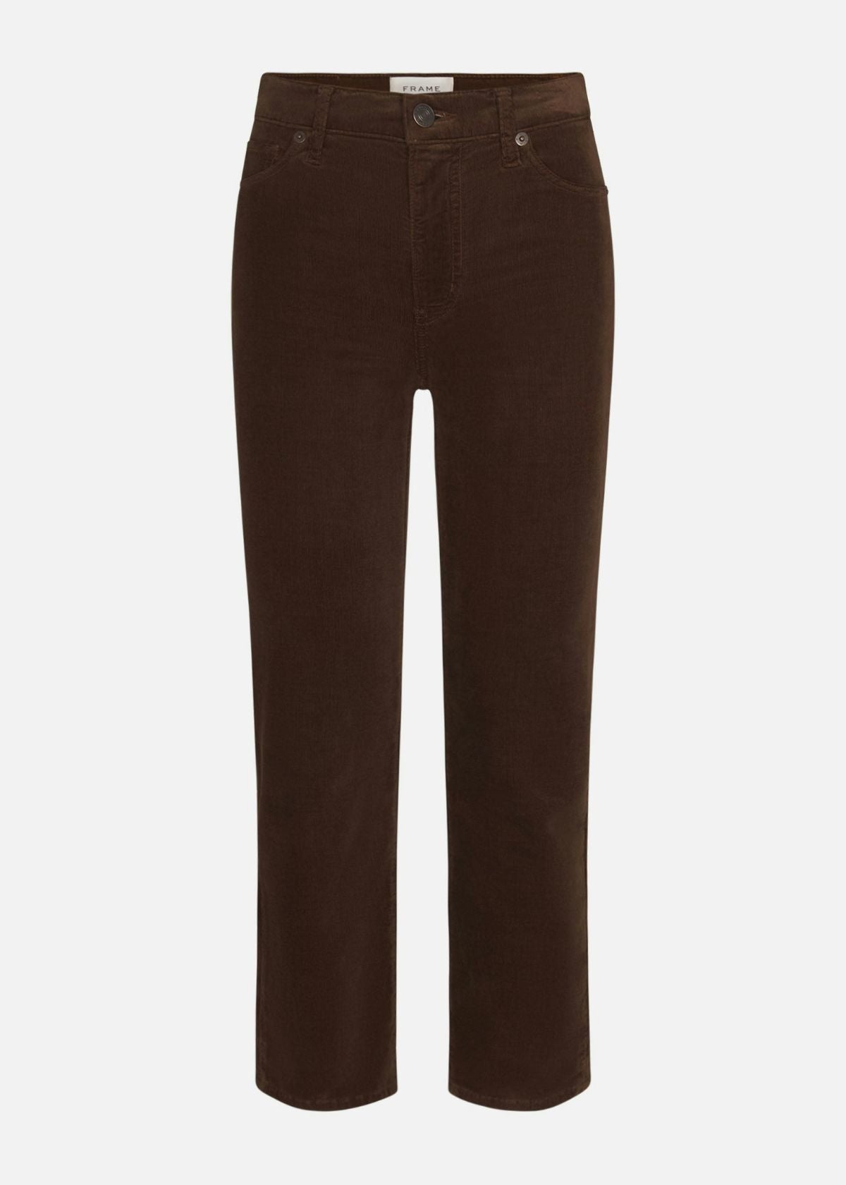 FRAME Le Sleek Straight Corduroy Jean - Bitter Chocolate